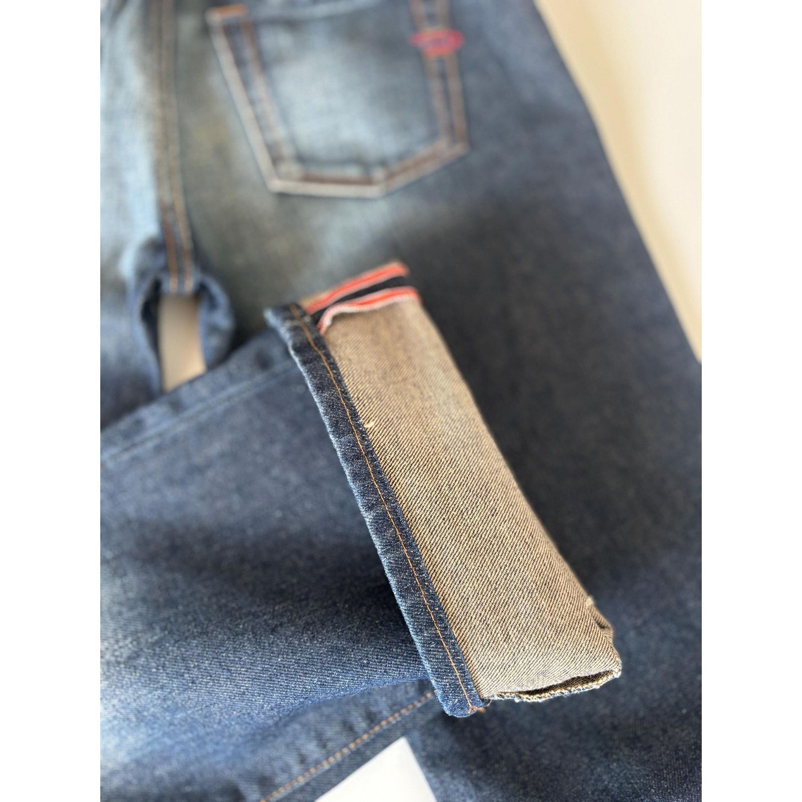 Diesel Diesel Industry Jeans W26 Made in Italy Red Stitch Y2K Flare Size US 26 / EU 42 - 5 Thumbnail