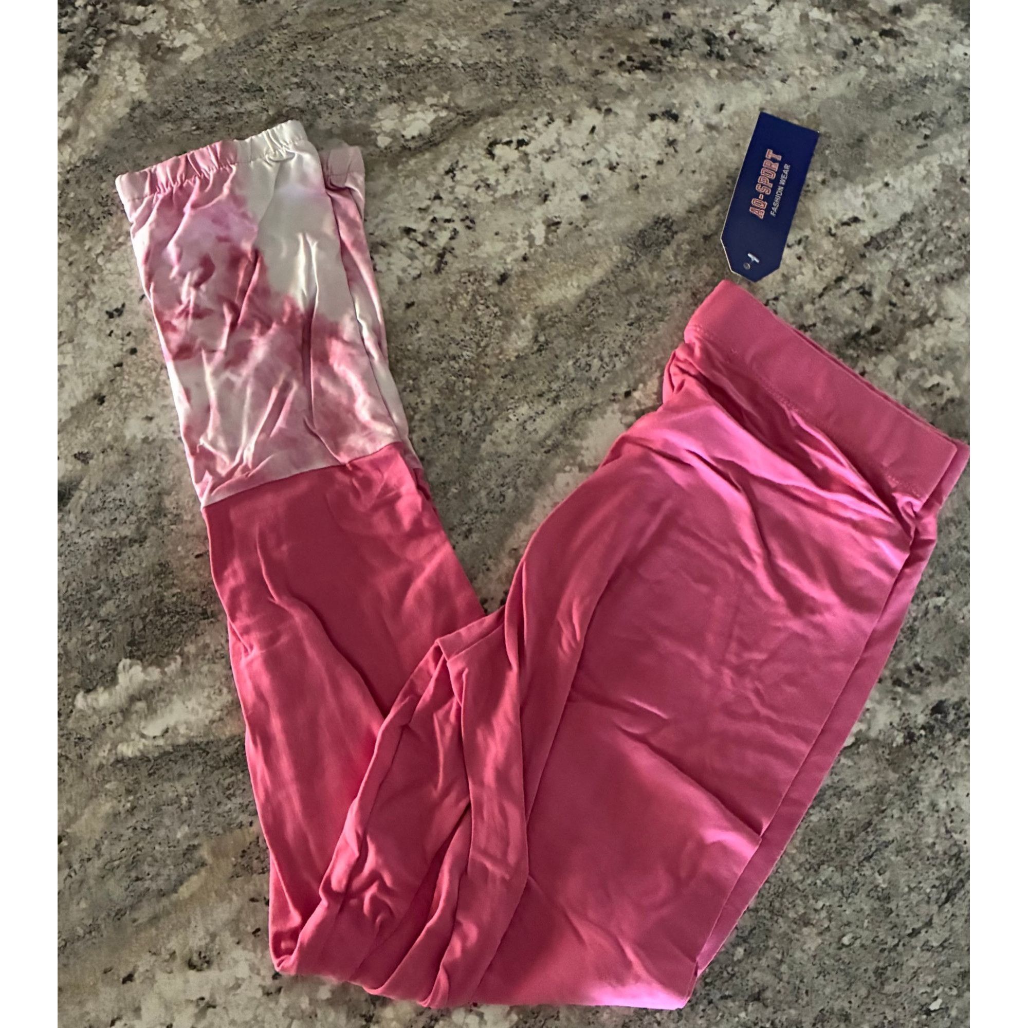 Other Stylish Tie Dye Hooded Short Sleeve Athletic Set In PINK Size 27" / US 4 / IT 40 - 2 Thumbnail