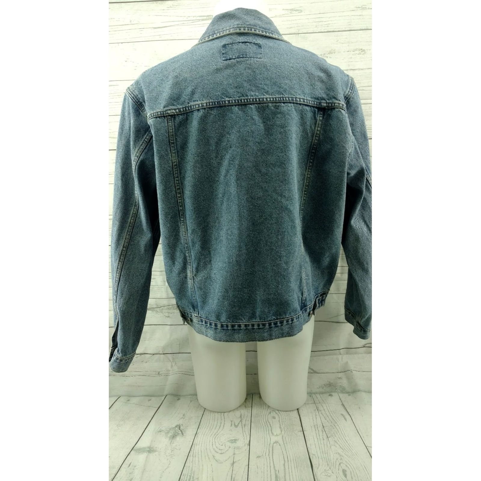 Wrangler Wrangler Hero Denim Jean Trucker Jacket Blue Mens XL Brothers? Size US 36 / EU 52 - 5 Thumbnail