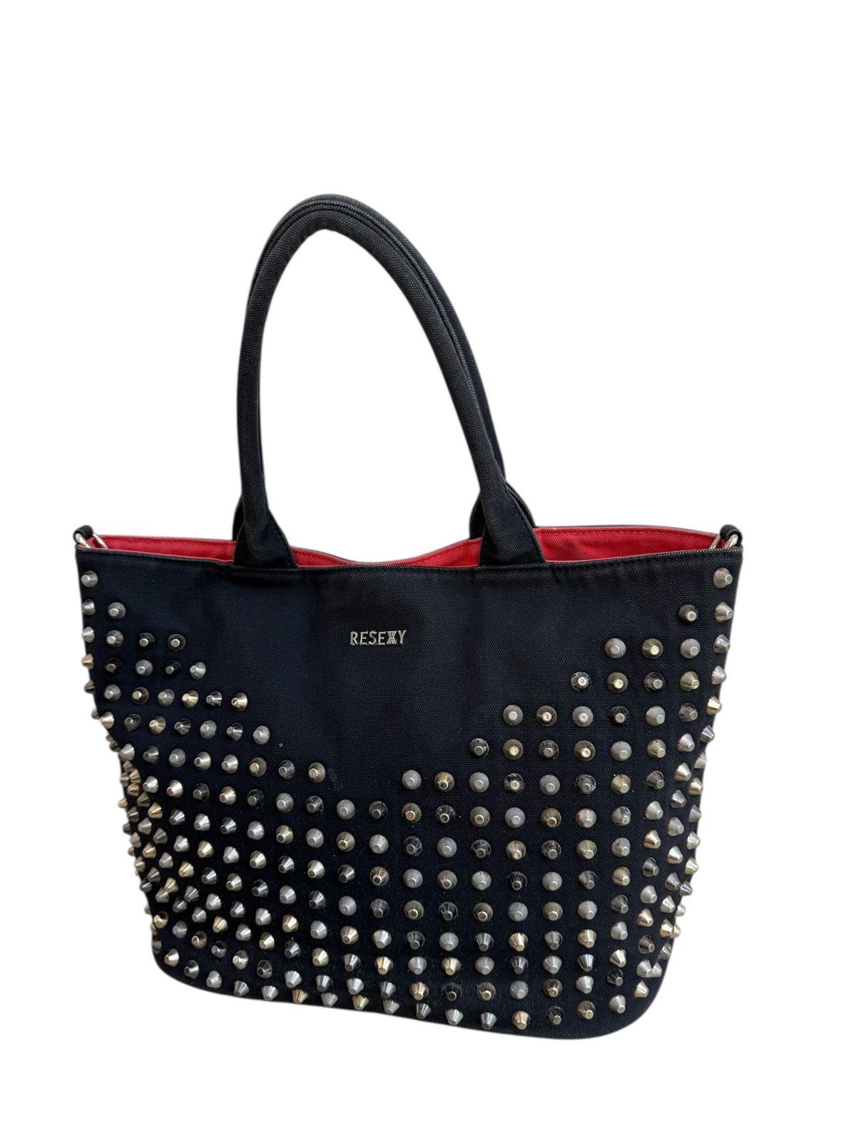 Seditionaries JAPAN BRAND RESEXY SHOULDER BAG STUDDED CANVAS BAG RARE Size ONE SIZE - 3 Thumbnail