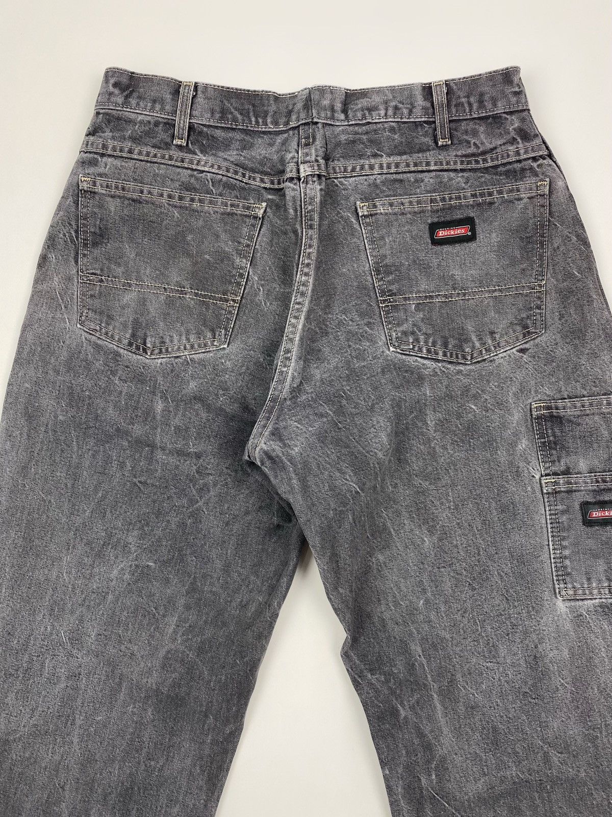 Dickies Dickies Loose Fit Washed Grey Carpenter Denim Pants 34X30 Size US 34 / EU 50 - 9 Thumbnail