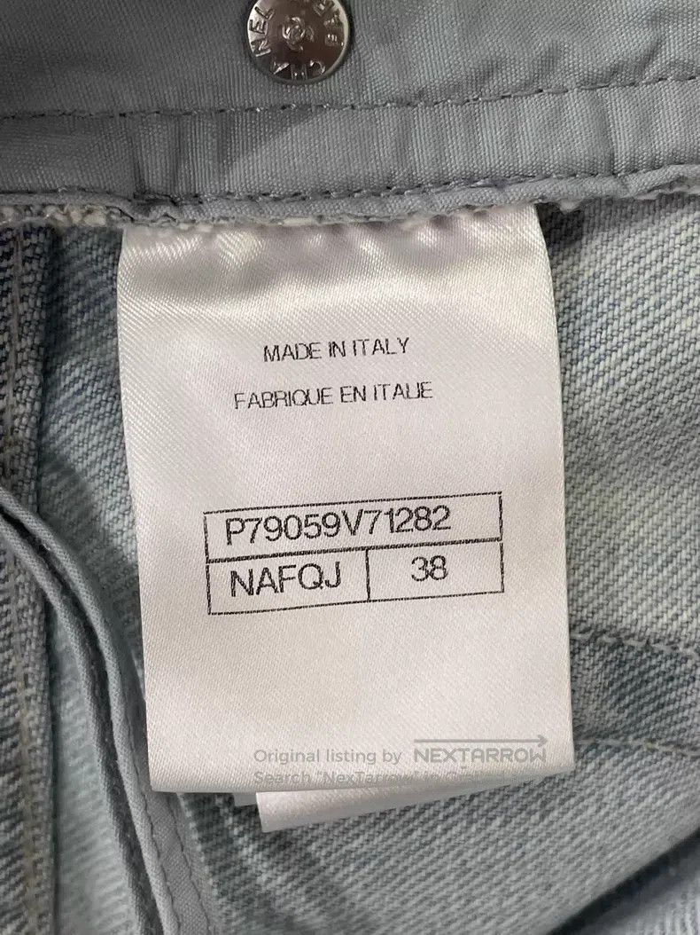 Chanel Chanel 25P light pearl chain jeans Size 25" / US 0 / IT 36 - 4 Thumbnail