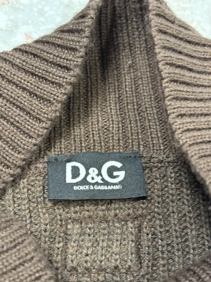 Dolce & Gabbana 2000s Dolce & Gabbana Grey Cardigan Sweater Size US M / EU 48-50 / 2 - 10 Thumbnail