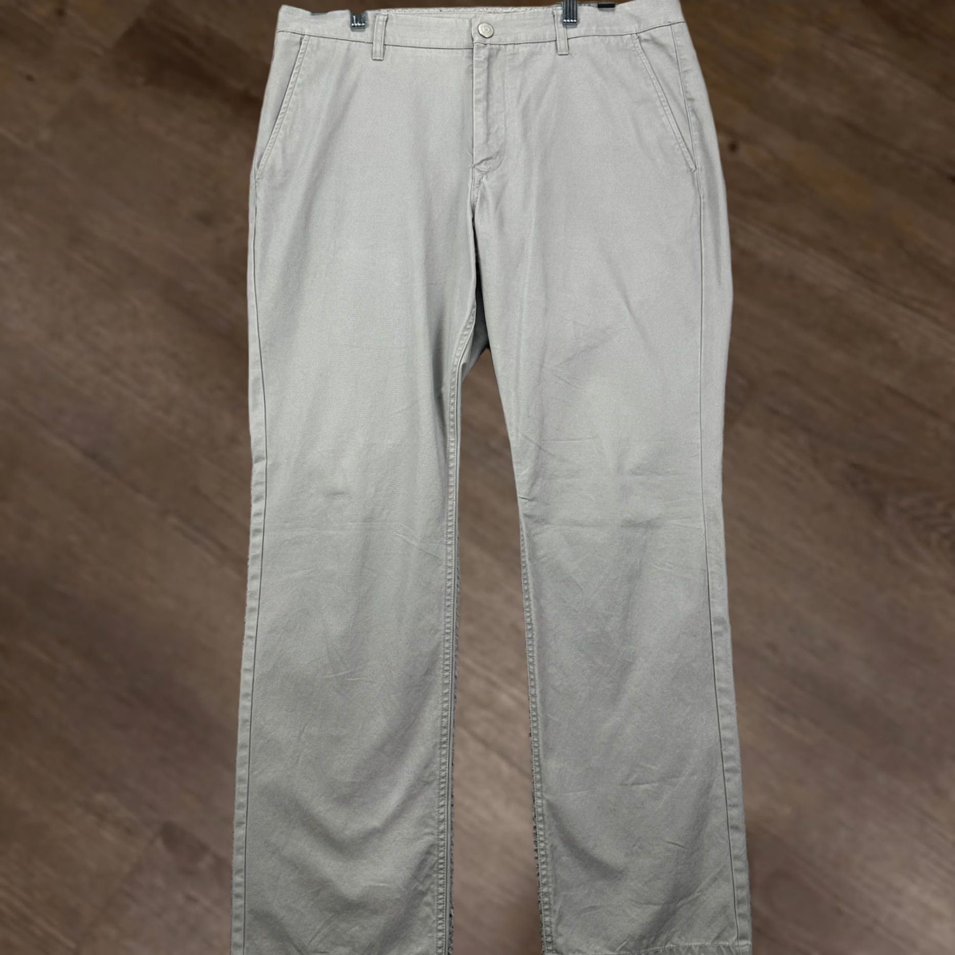 Bonobos Bonobos Chinos Pants Mens 36x32 Gray Straight Fit Pocket Cotton EUC Size US 36 / EU 52 - 1 Thumbnail