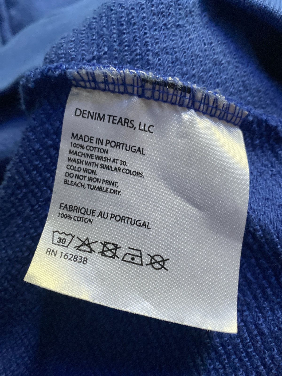 DENIM TEARS Denim Tears Blue Cotton Wreath Hoodie Size US M / EU 48-50 / 2 - 3 Thumbnail