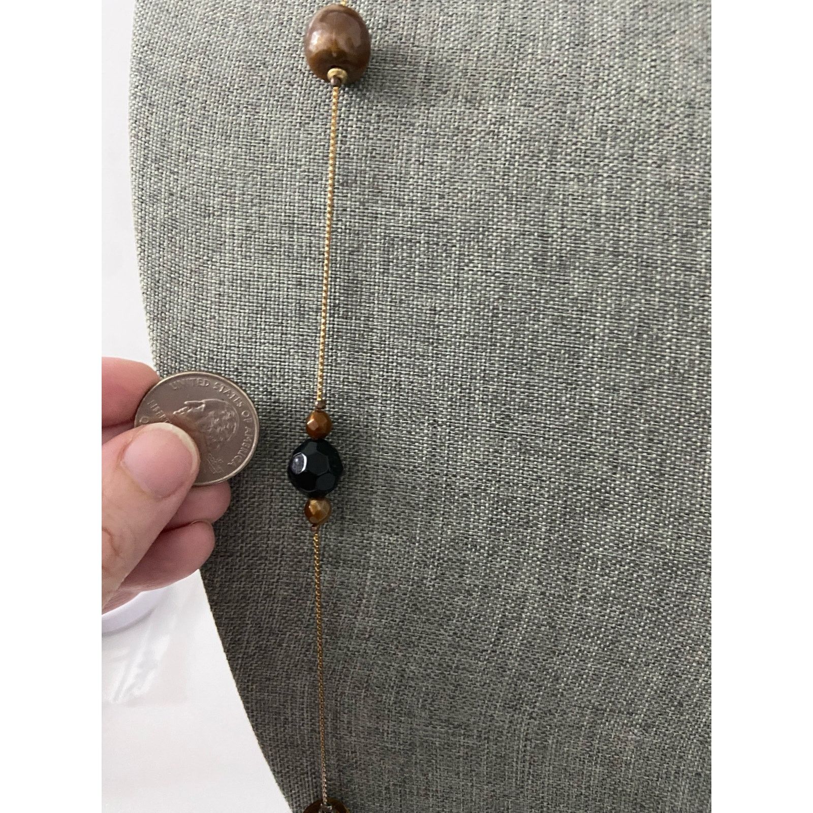 Other Olive brown and green bead necklace Size ONE SIZE - 5 Thumbnail