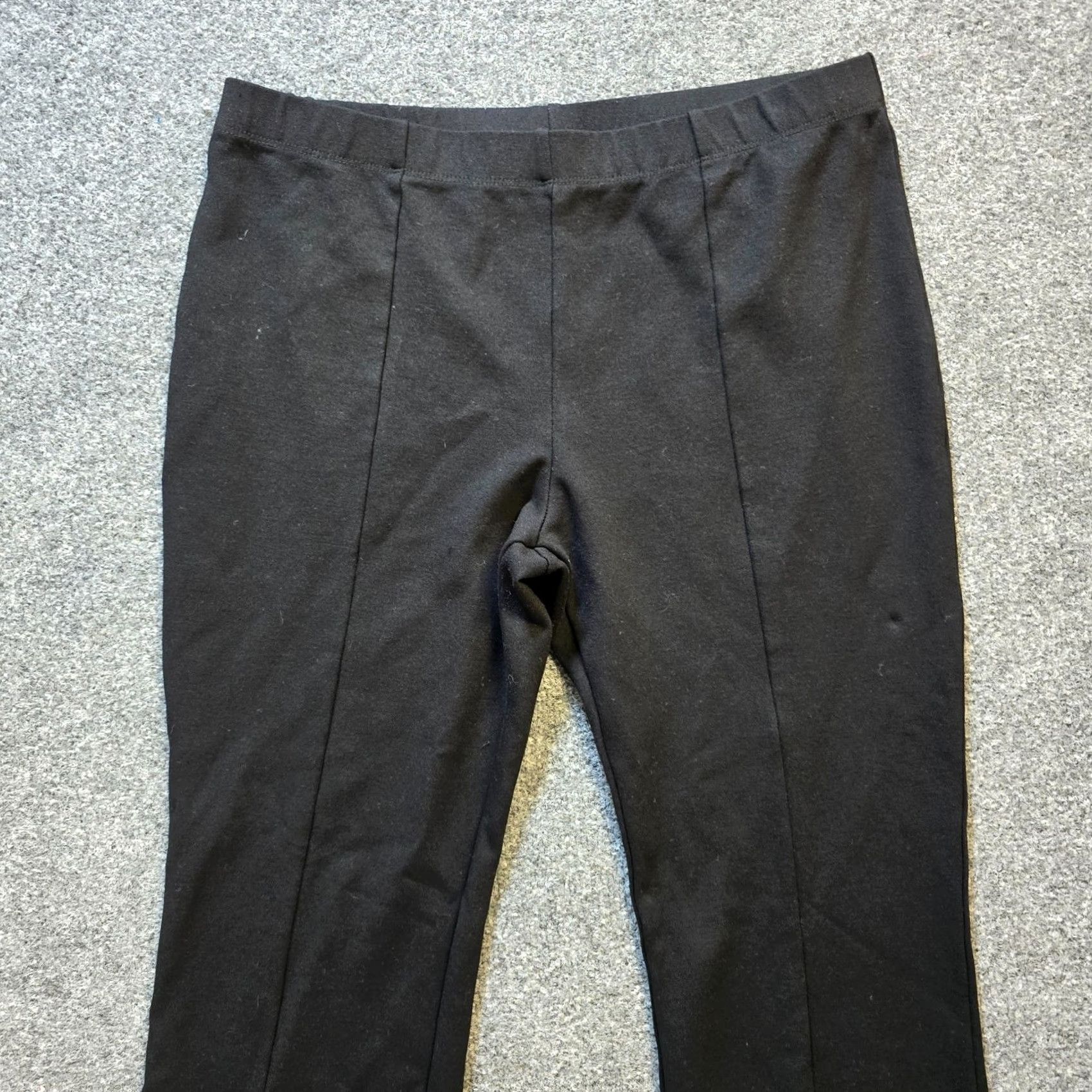 Vintage Clara Sun Woo Pants Womens Large Black Flare Pull On Stretch Capsule Casual Pants Womens Large Black Flare Pull On Stretch Capsule Casual Size 36" / US 14 / IT 50 - 2 Thumbnail