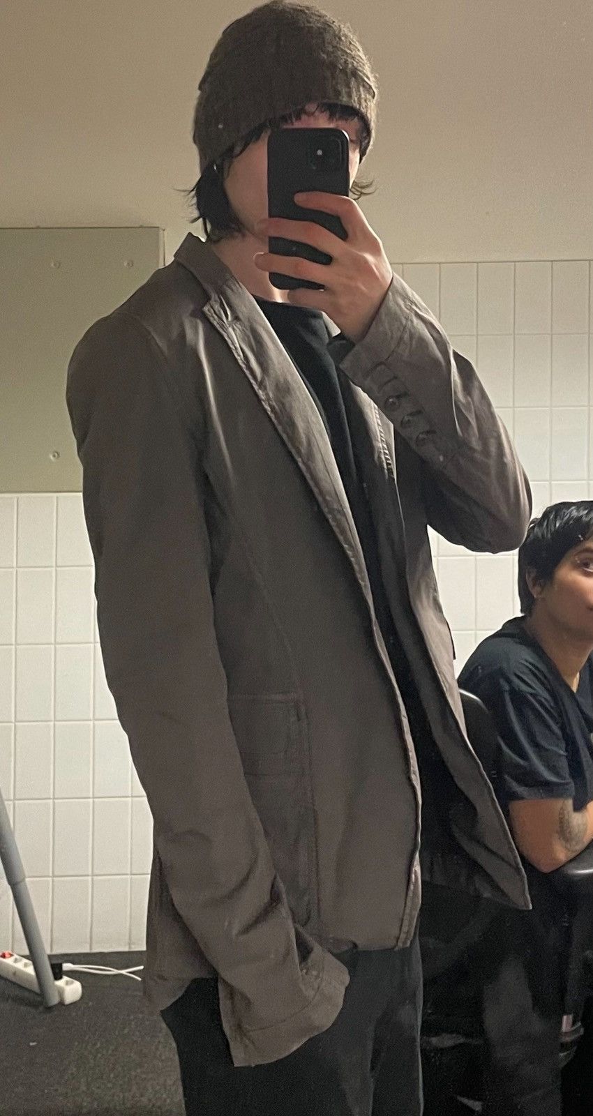 Rick Owens × Rick Owens Drkshdw Single button cotton blazer Size 46R - 12 Thumbnail