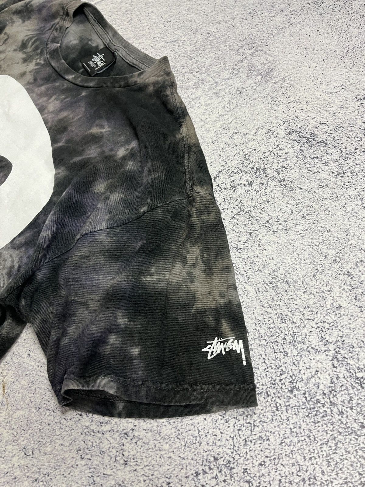 Stussy × Vintage Vintage 2000s ☠️ Stussy Big Skull Head Tie Dye T Shirt Rare Size US L / EU 52-54 / 3 - 6 Thumbnail