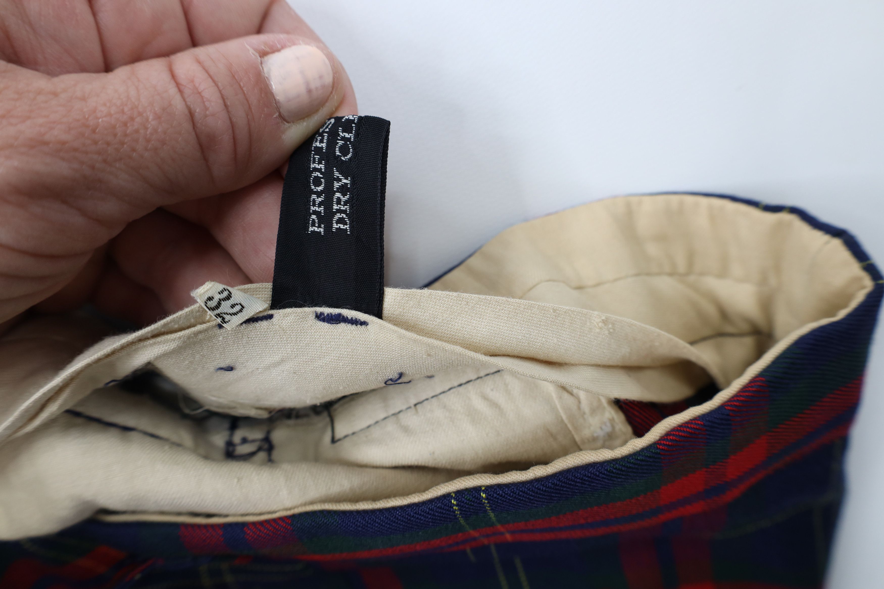Vintage 70s Streetwear Wool Bell Bottoms Chino Pants Plaid