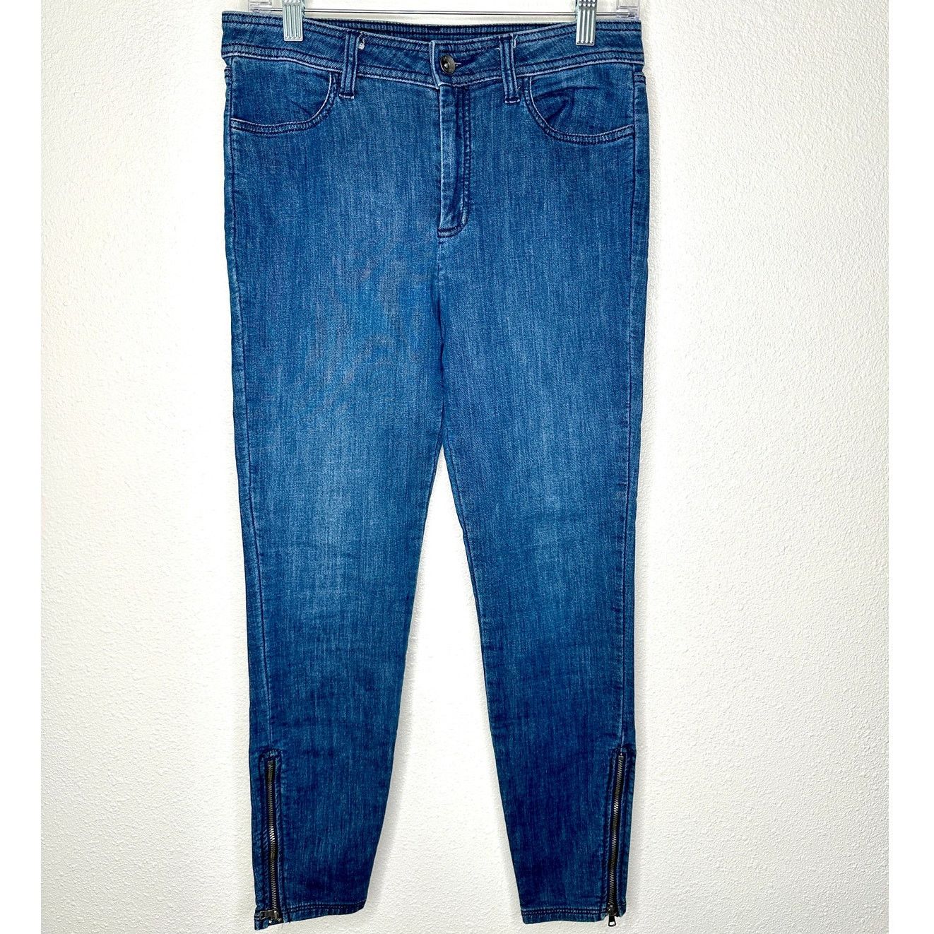 Splendid Splendid Medium Wash High Waist Ankle Zip Skinny Jeans 29 Size 29" - 2 Thumbnail
