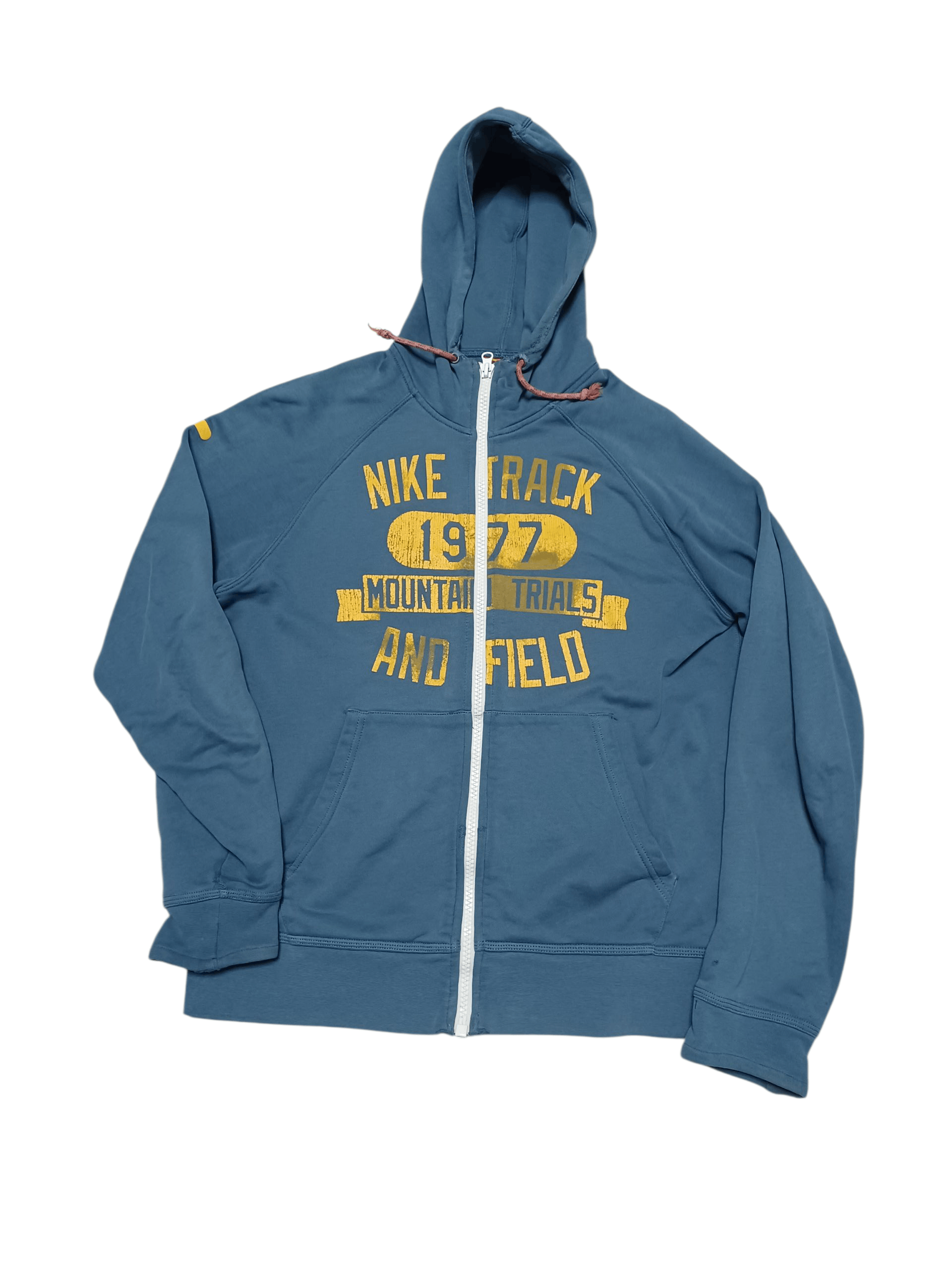 Nike NIKE TRACK&FIELD VINTAGE FADED DISTRESSED ZIP HOODIE Size US M / EU 48-50 / 2 - 1 Thumbnail
