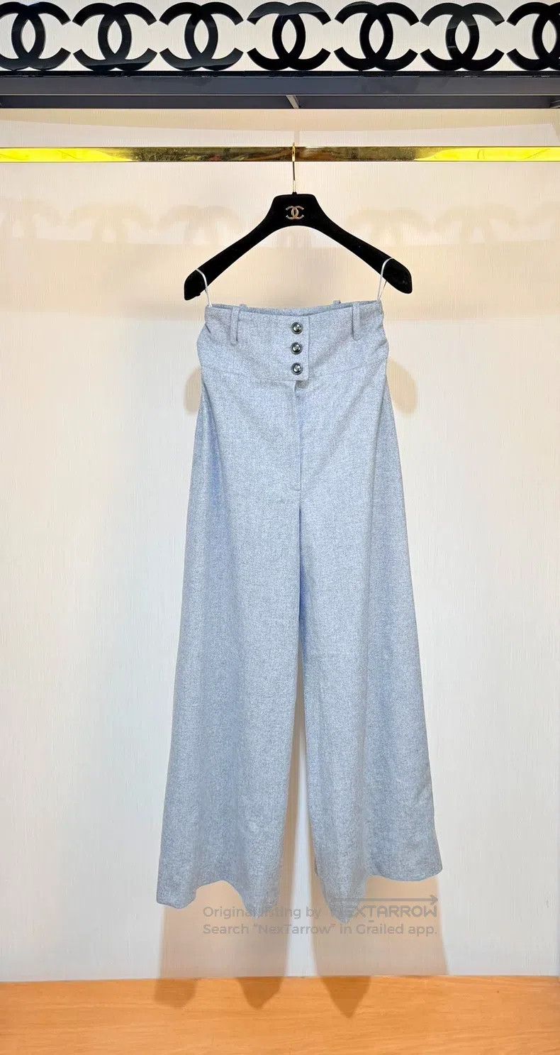 Chanel Chanel Pearl wool casual pants Size 42" / US 20 - 1 Thumbnail