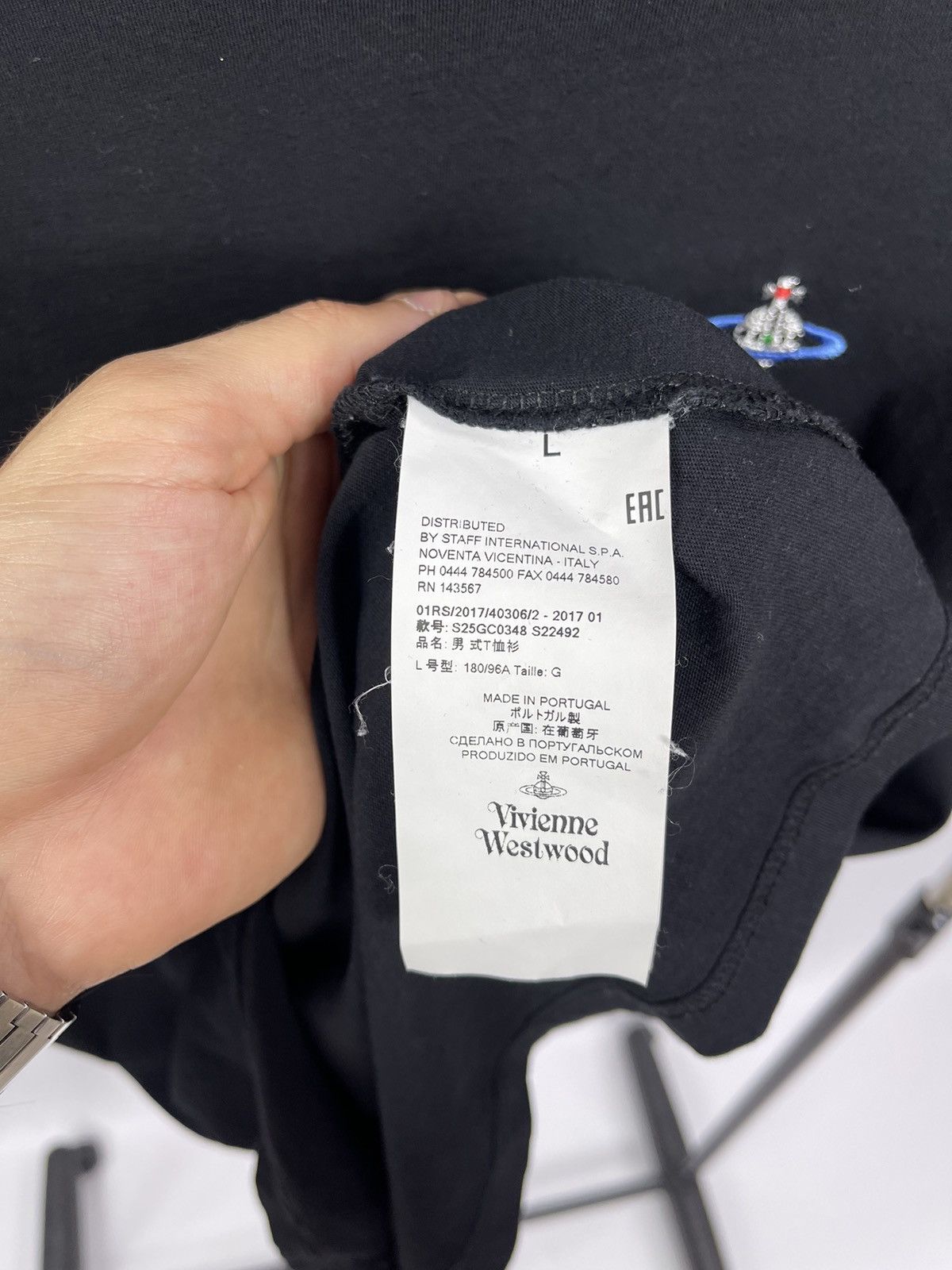 Vivienne Westwood Vivienne Westwood T-Shirt Black Size L Made in Portugal Size US L / EU 52-54 / 3 - 4 Thumbnail