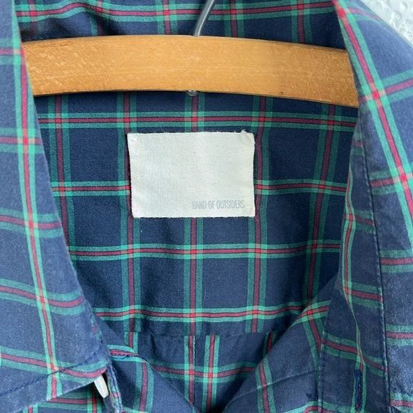 Band Of Outsiders Band of Outsiders Tartan Plaid Gridded Button Down Men's Shi Size US M / EU 48-50 / 2 - 7 Thumbnail