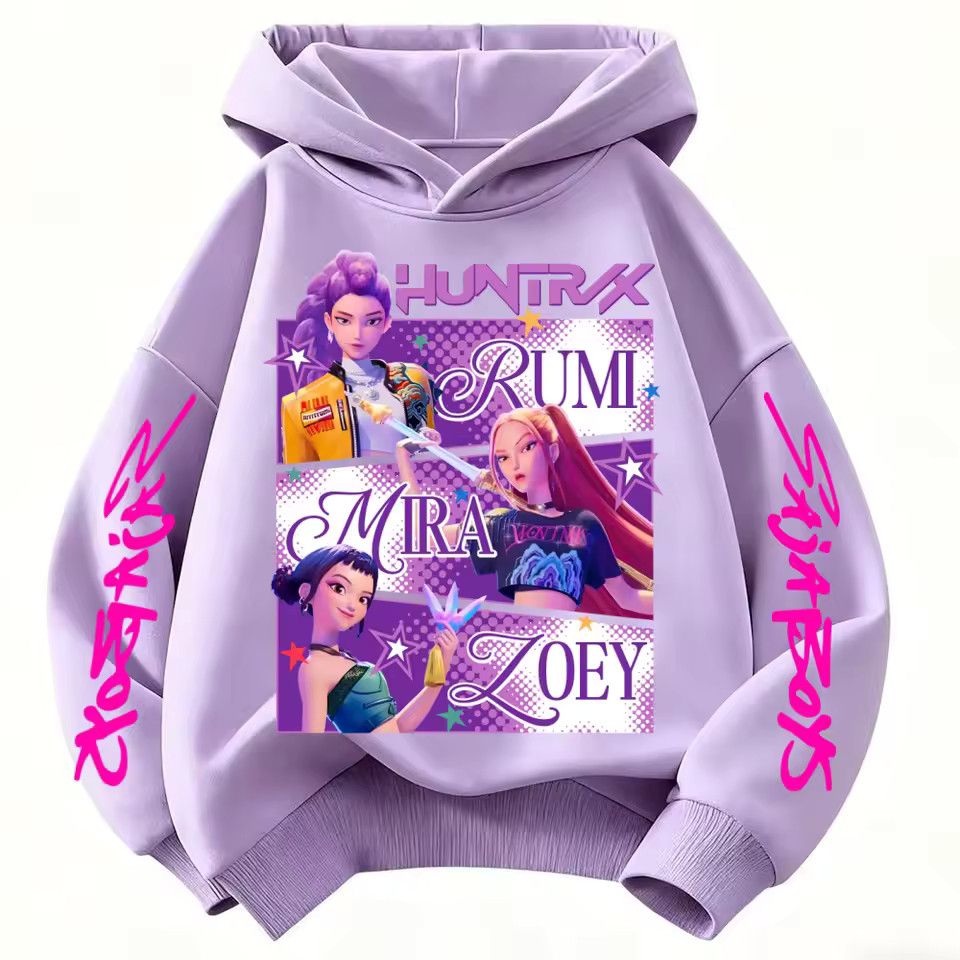 Disney Huntrix KPop Demon Hunters Hoodie Kids (Princess Style) Size ONE SIZE - 7 Thumbnail