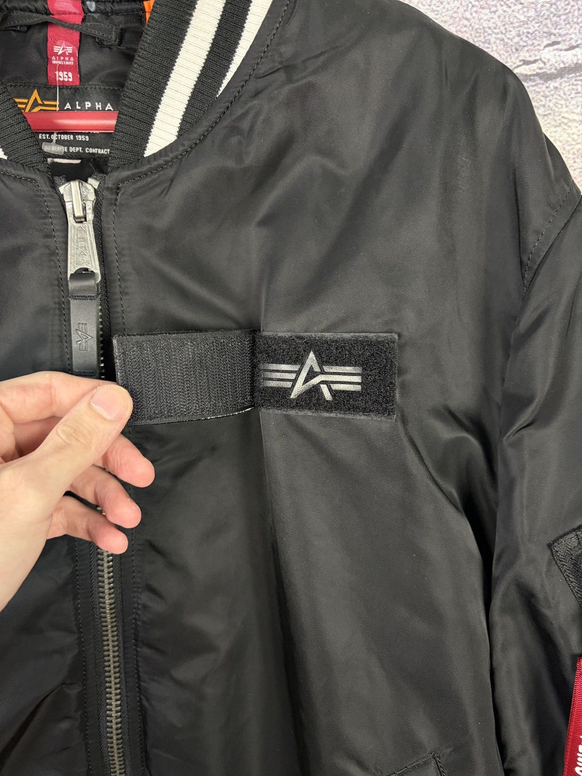 Alpha Industries Vintage rare bomber Alpha Industries military jacket Size US M / EU 48-50 / 2 - 5 Thumbnail