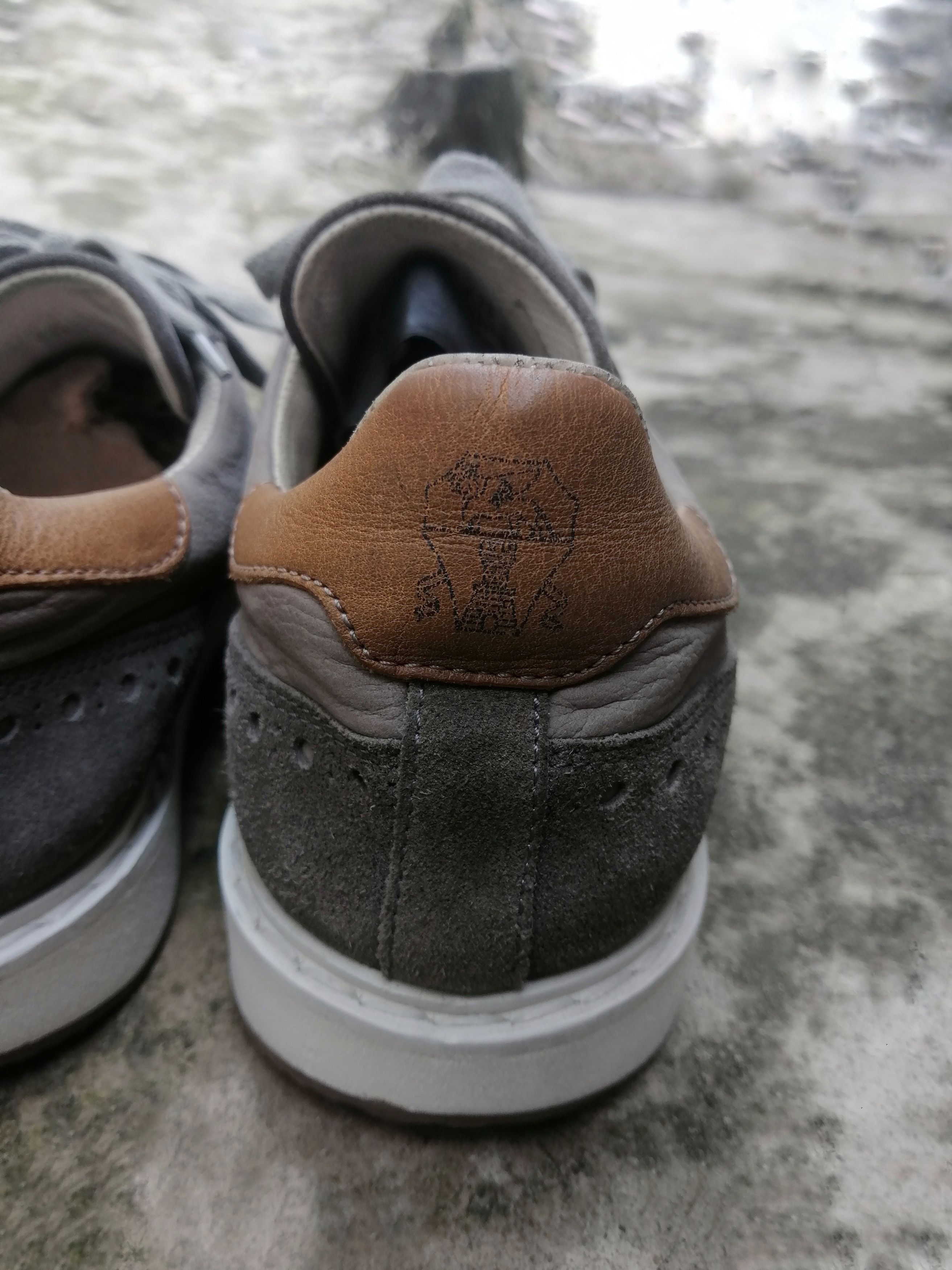 Brunello Cucinelli Brunello Cucinelli Light Gray Suede Low Trainers EU 41.5 Size US 8.5 / EU 41-42 - 11 Thumbnail