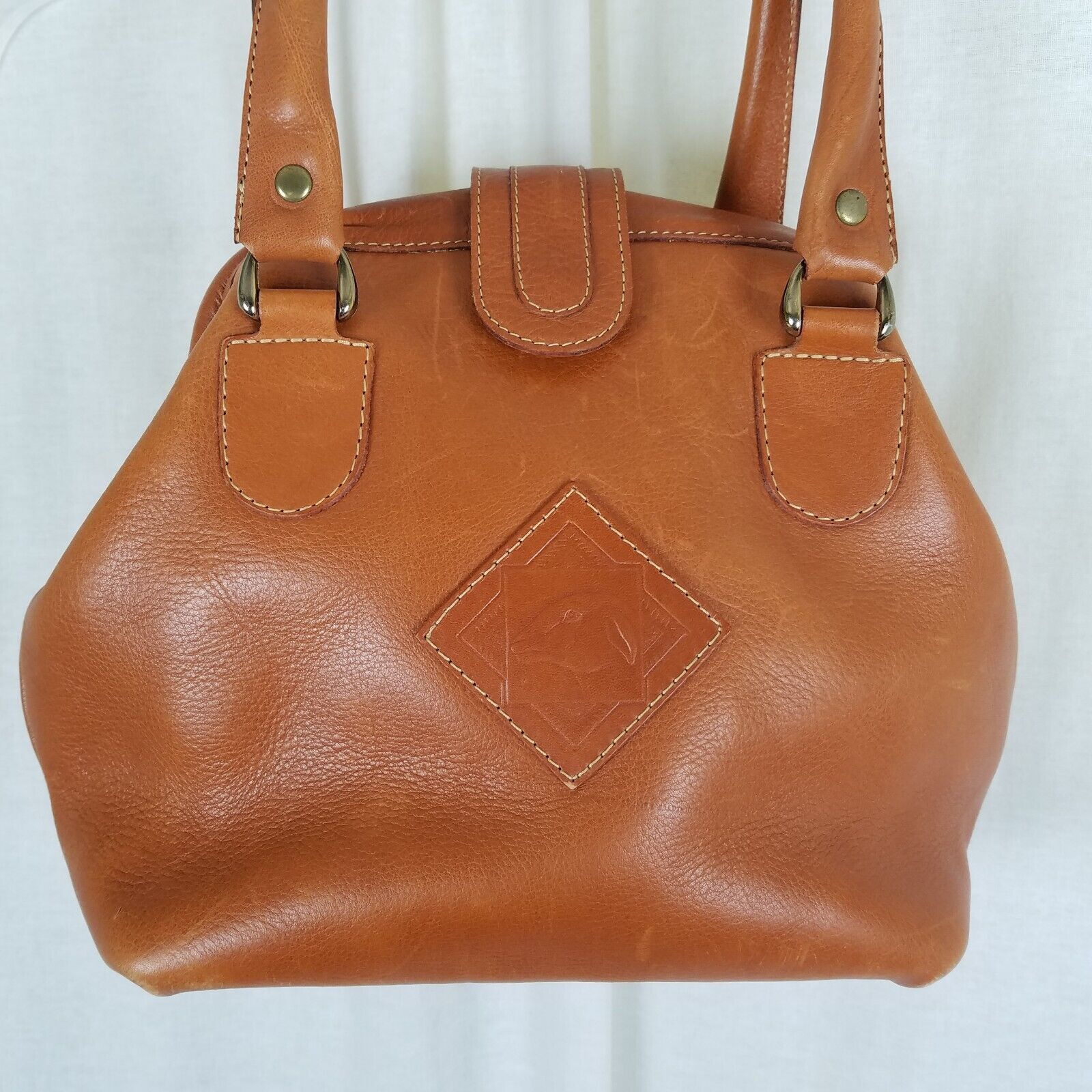Vintage Vintage Katherine Ward Leather Tote Dr Style Bag Purse USA Size ONE SIZE - 3 Thumbnail