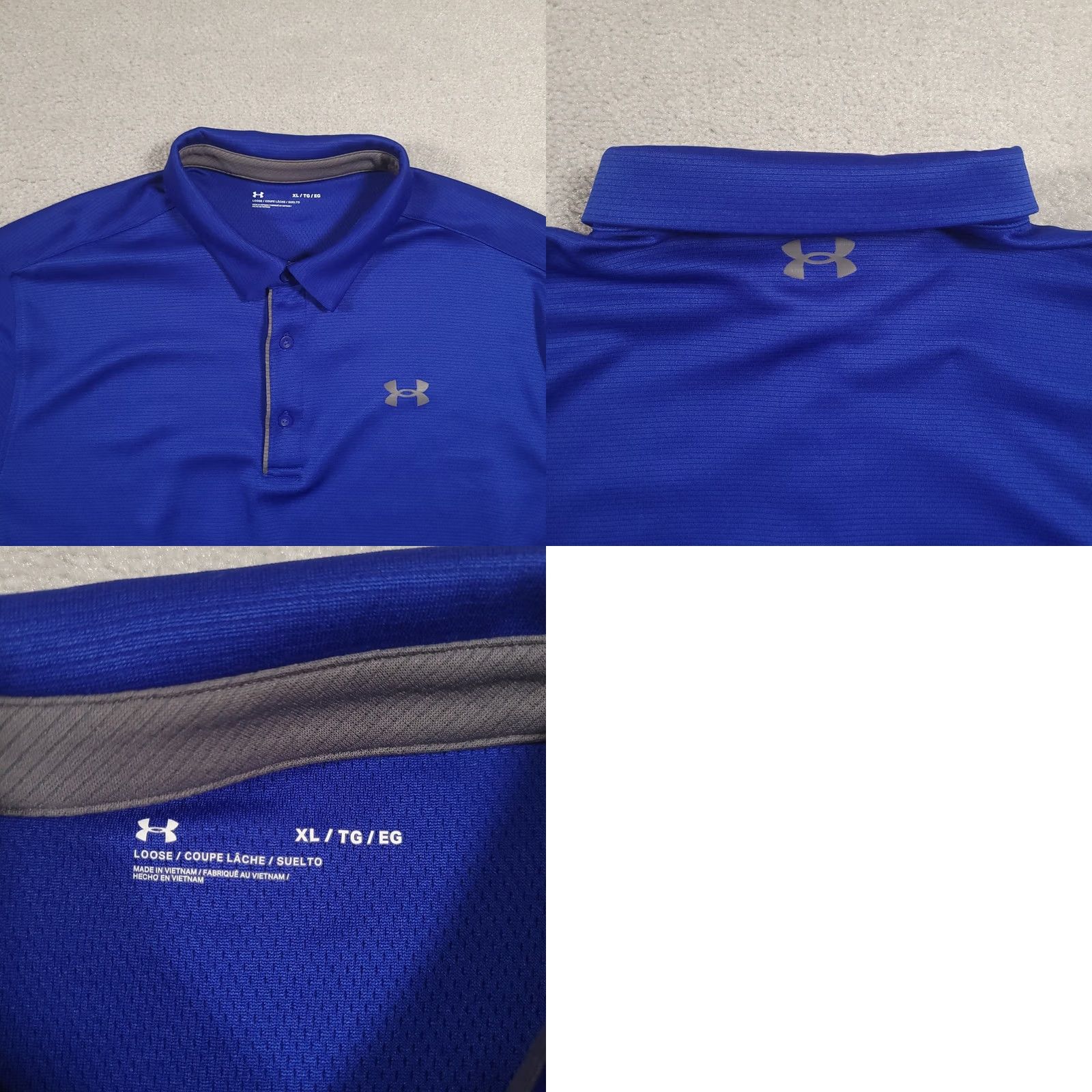 Under Armour Under Armour Polo Shirt Mens XL Blue Loose Fit Golf Size US XL / EU 56 / 4 - 8 Thumbnail