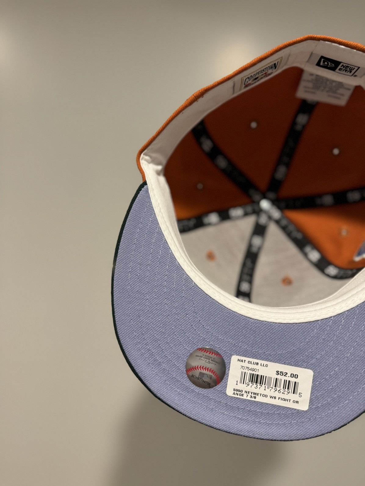 Hat Club × MLB × New Era Hatclub Exclusive Jae Tips New York Yankees Rust Orange 3/8 Size ONE SIZE - 4 Thumbnail