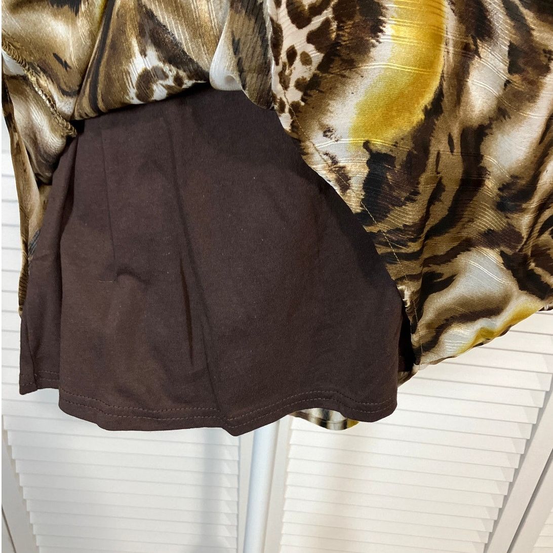 Other Jaclyn Smith Vintage Animal 3/4Sleeve Women Chiffon Blouse1X Size XL / US 12-14 / IT 48-50 - 8 Thumbnail