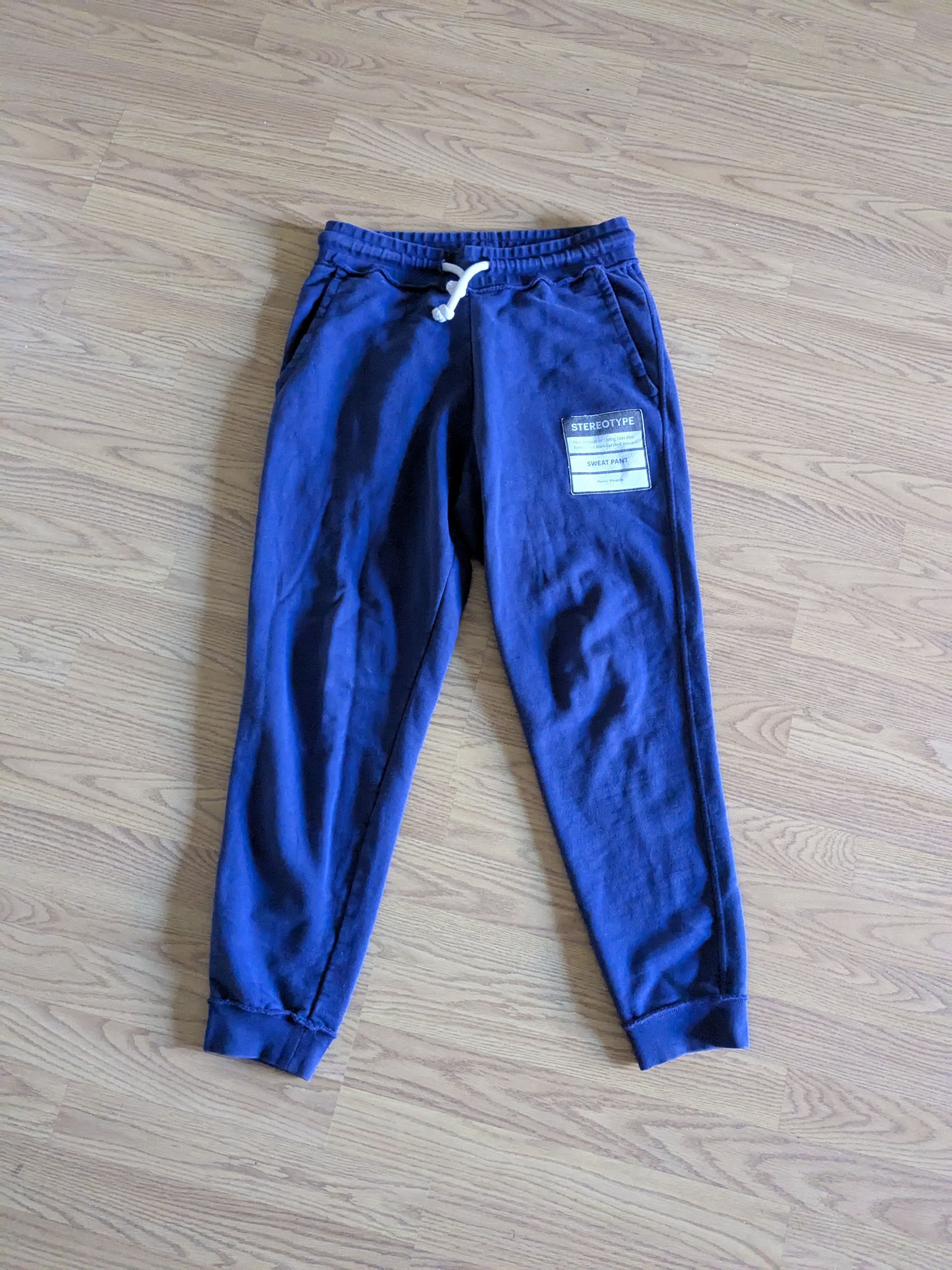 Maison Margiela Maison Margiela Stereotype Sweatpants Blue 46 Size US 30 / EU 46 - 1 Thumbnail