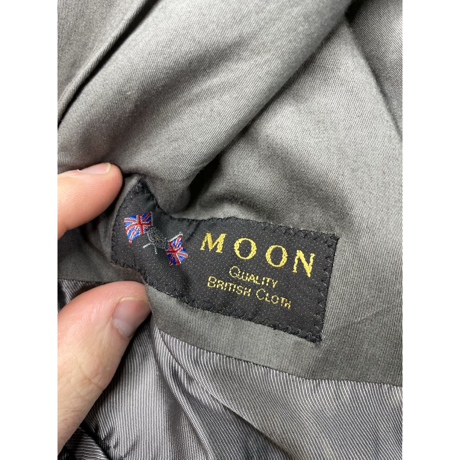Brooks Brothers Brooks Brothers Blazer Mens Single-Breasted Notch Lapel Herringbone Tweed Wool Gray 44 Regular Long 3-Button Front Size 44R - 4 Thumbnail