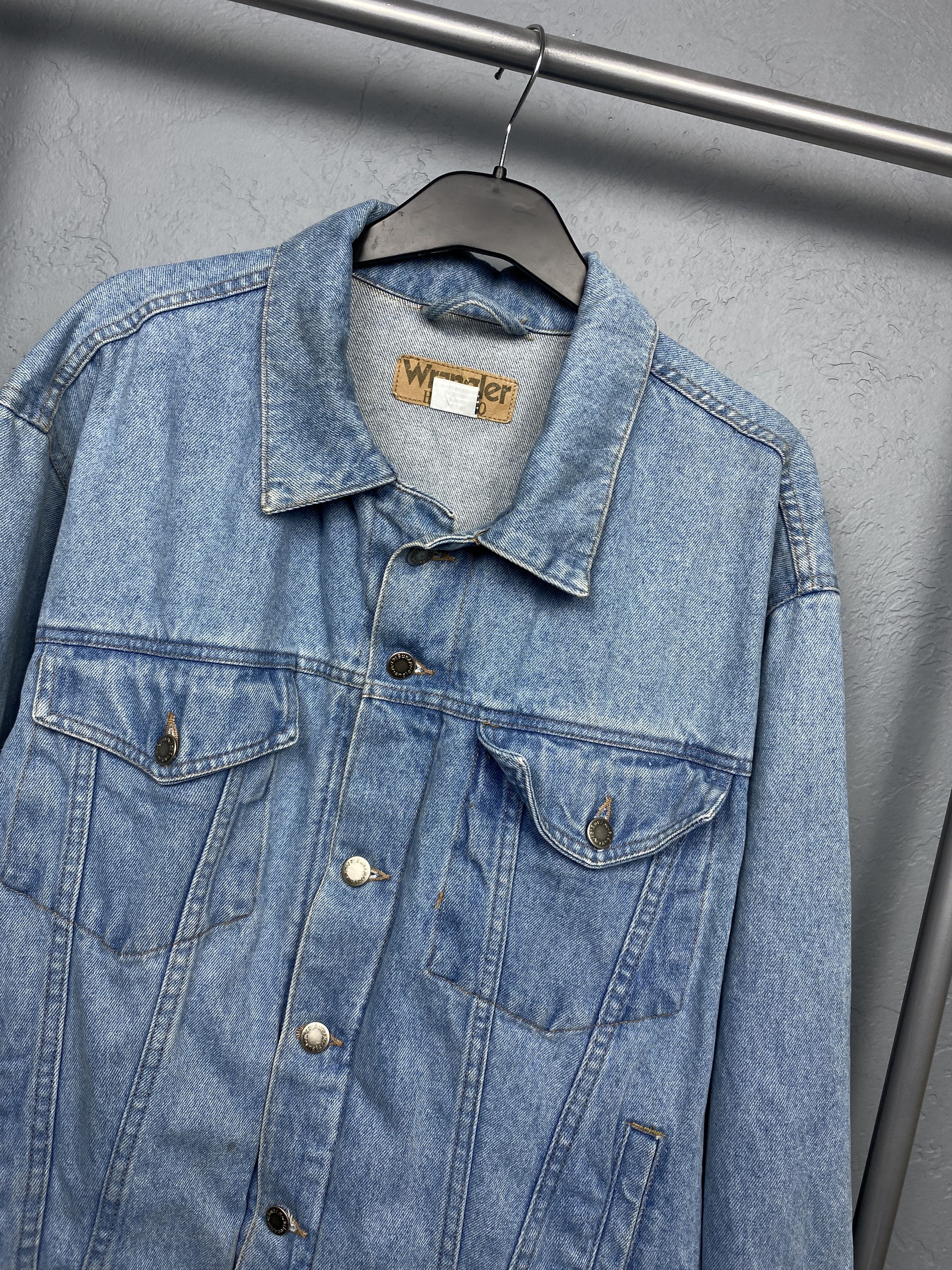 Vintage Wrangler You Are Everything Vintage Custom Mens Denim Jacket Size US L / EU 52-54 / 3 - 5 Thumbnail