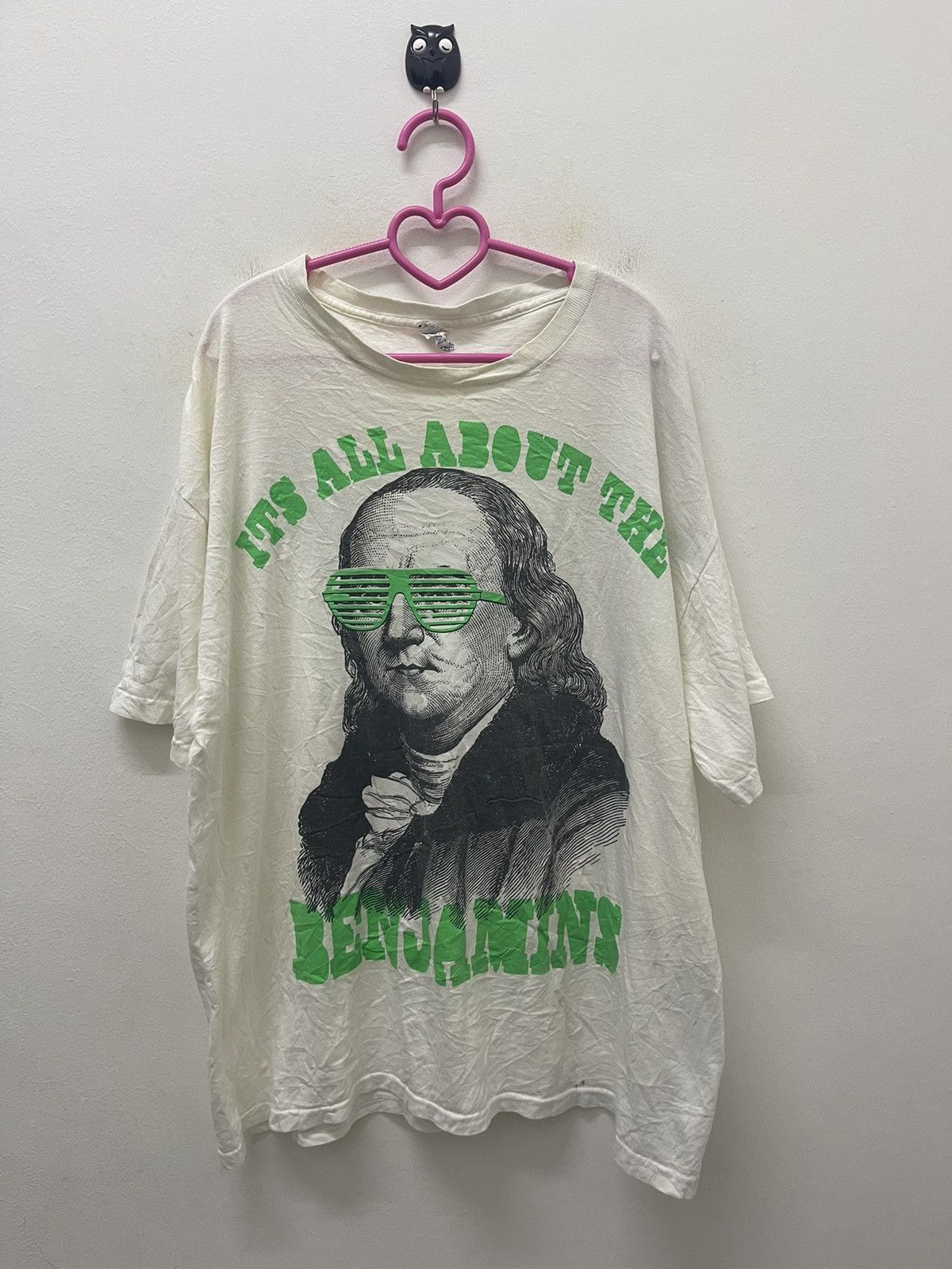 Rap Tees Rare Vintage ITS ALL ABOUT THE BENJAMINS Tee Size US XL / EU 56 / 4 - 1 Thumbnail