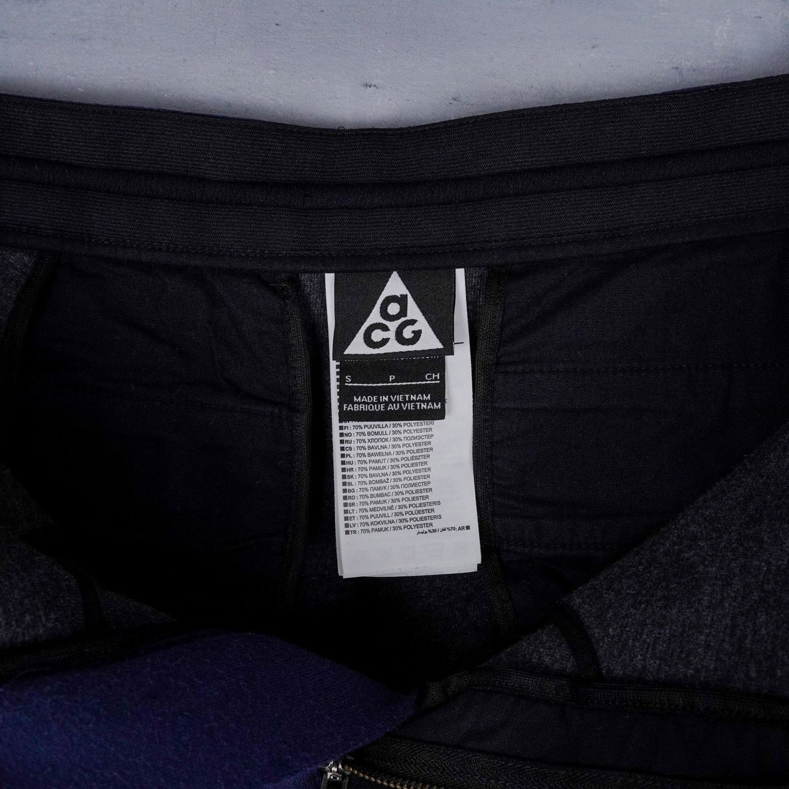 Nike ACG Nike lab acg tech fleece navy blue zip pocket track pants Size US 30 / EU 46 - 8 Thumbnail
