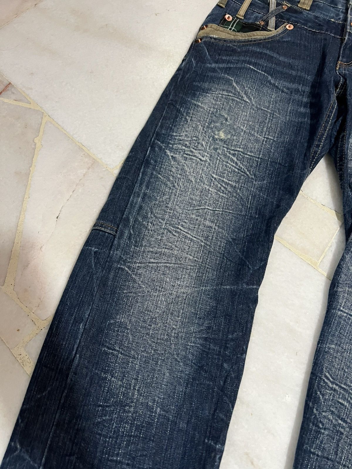 If Six Was Nine × Japanese Brand × Le Grande Bleu (L.G.B.) ✈️Double Waist✈️90’s Dominate Handcrafted Claw Jean Size US 29 - 6 Thumbnail