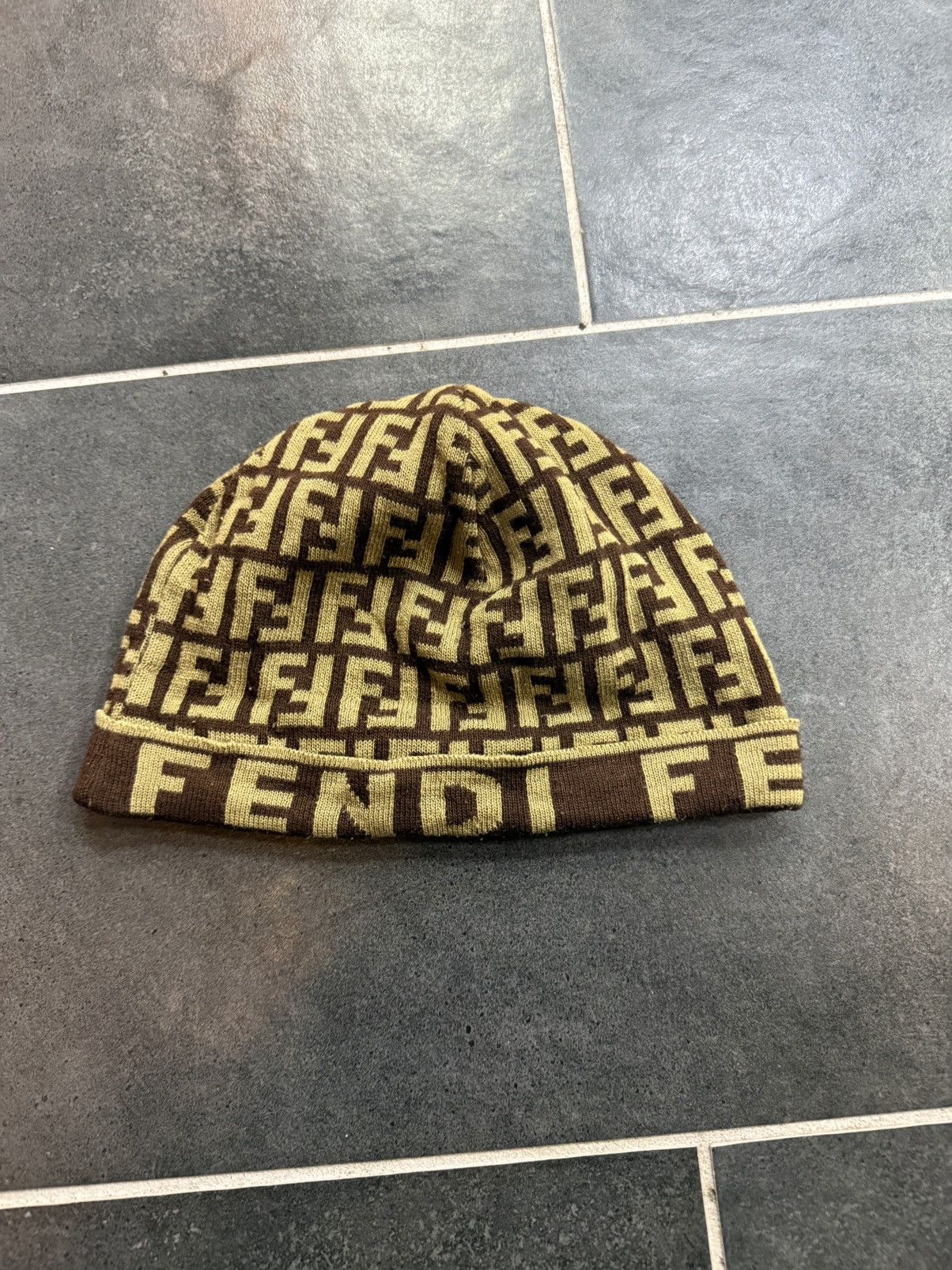 Fendi Fendi Monogram Brown beanie Size ONE SIZE - 1 Thumbnail