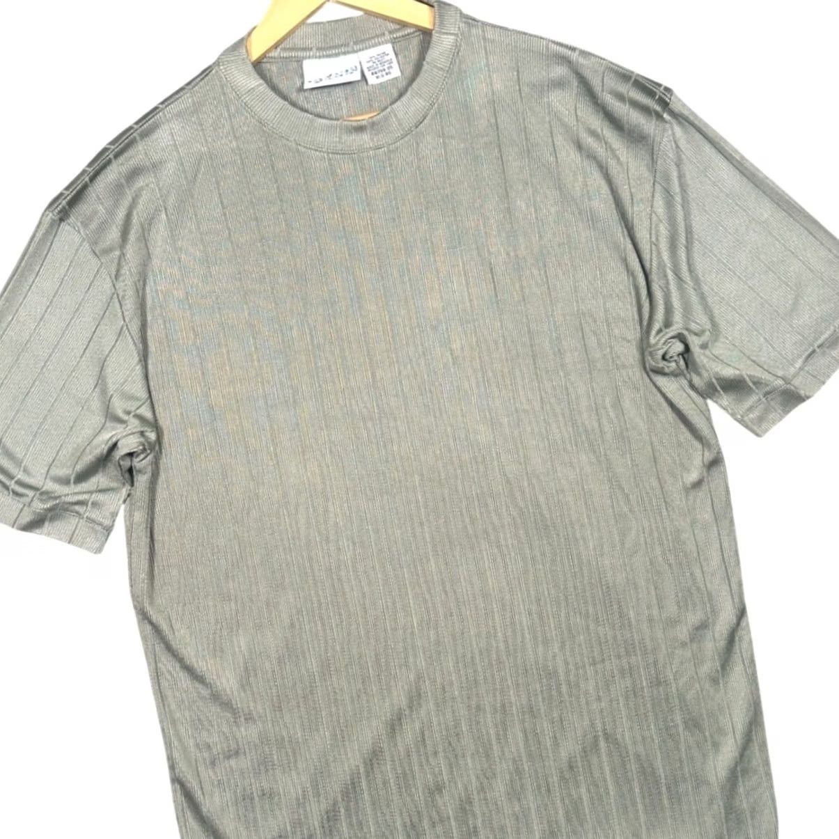 Vintage VINTAGE Irvine Park T-Shirt Gray Striped Short Sleeve XL Men Size US XL / EU 56 / 4 - 3 Thumbnail