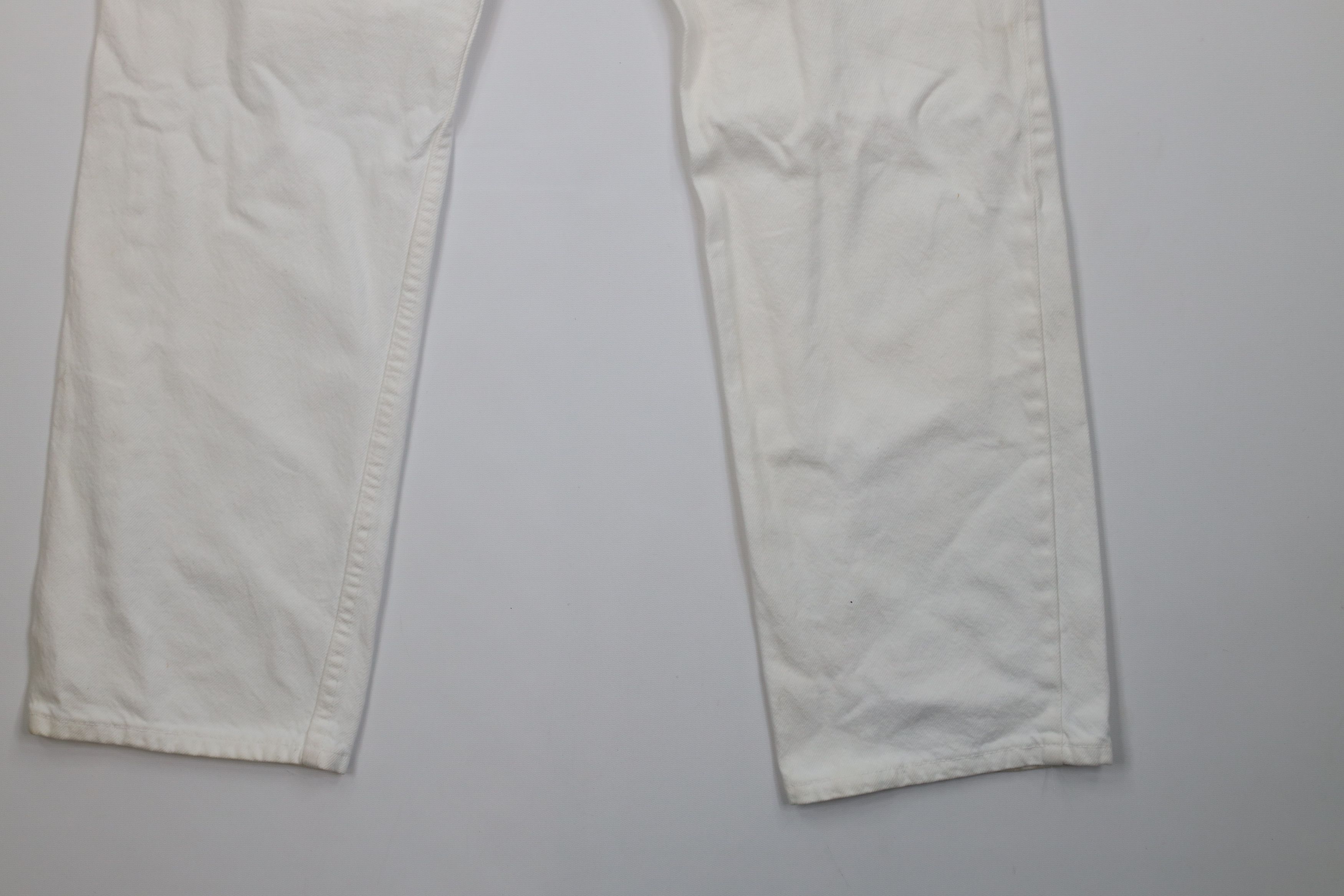 Levi's Vintage Y2K 2001 Levis 505 Regular Straight Jeans White USA Size US 34 / EU 50 - 14 Thumbnail