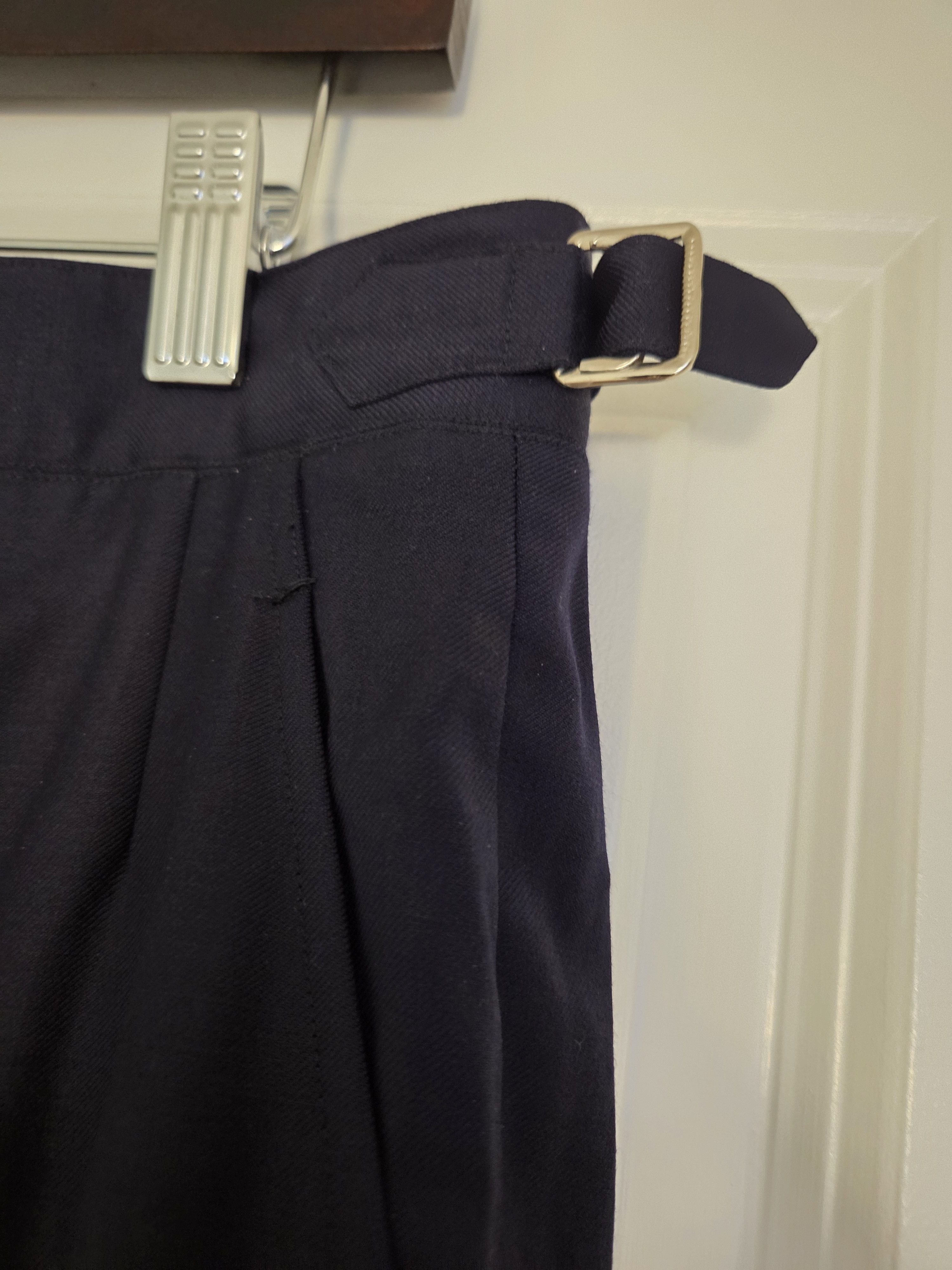 Other W. W. Chan navy wool twill dress pants Size 36R - 4 Thumbnail