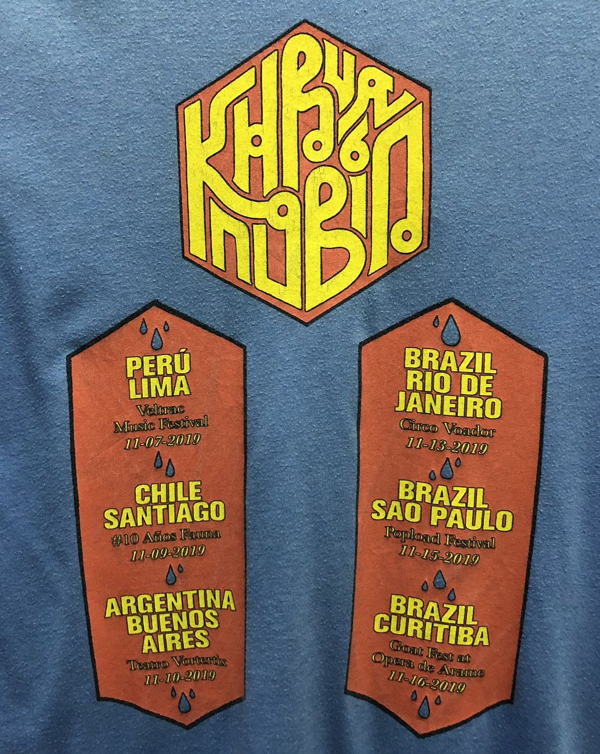 Band Tees vintage Band Khruangbin South America Tour T-Shirt Size US M / EU 48-50 / 2 - 4 Thumbnail