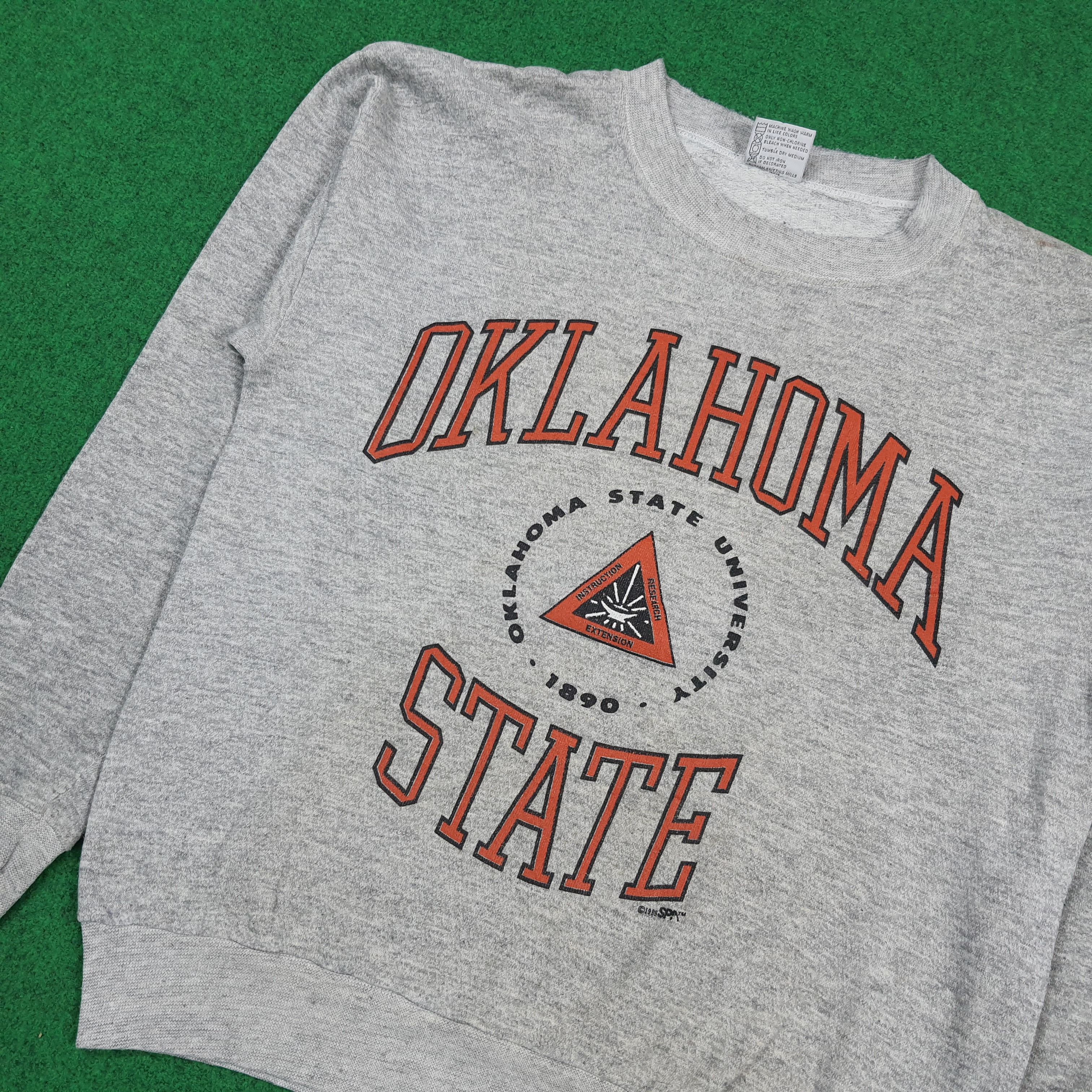 Vintage 90s Vintage Oklahoma State University Crewneck E1A19 Size US M / EU 48-50 / 2 - 2 Thumbnail