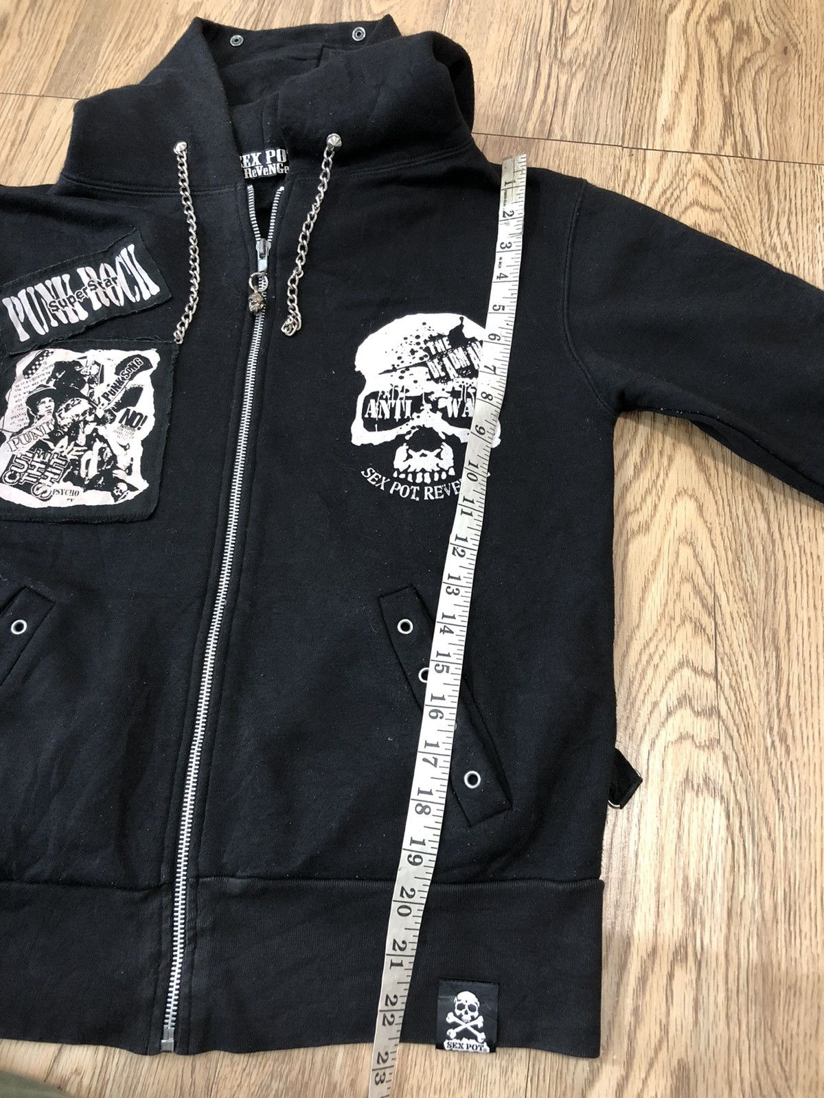 If Six Was Nine × Japanese Brand × Seditionaries Sexpot Revenge skull punk rock anti war hoodie Size US M / EU 48-50 / 2 - 13 Thumbnail