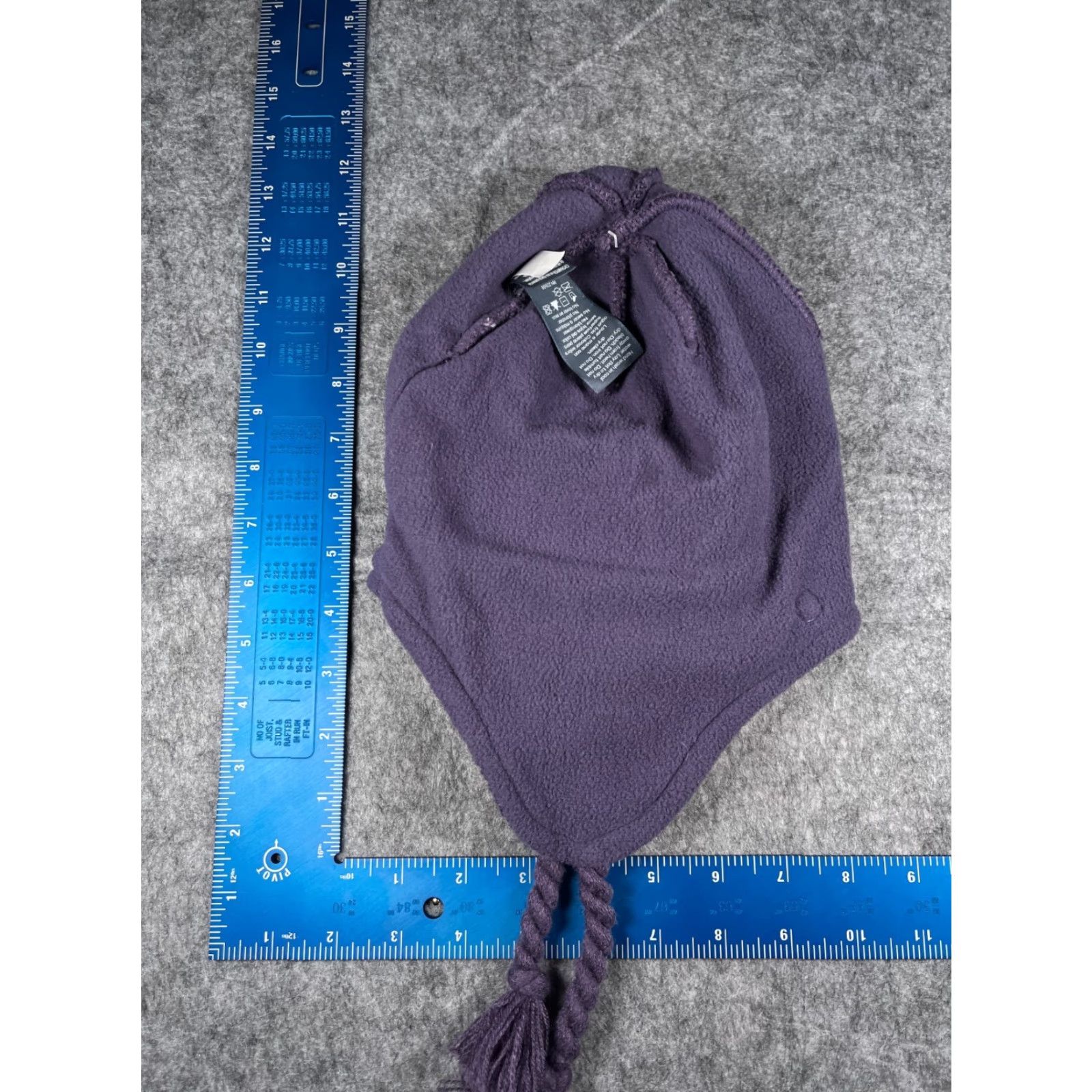 Champion Champion C9 Beanie Toque Adult OS Purple Stripe Knit Acrylic Polyester Ear Flaps Size ONE SIZE - 7 Thumbnail