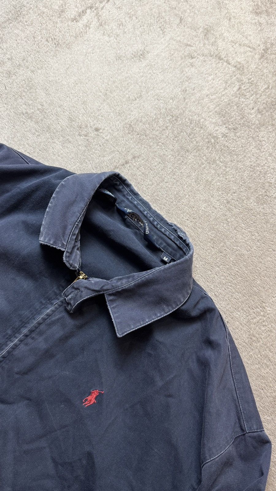 Polo Ralph Lauren Vintage Distressed Faded Mudwash Heritage Bomber Jacket ysl Size US M / EU 48-50 / 2 - 9 Thumbnail