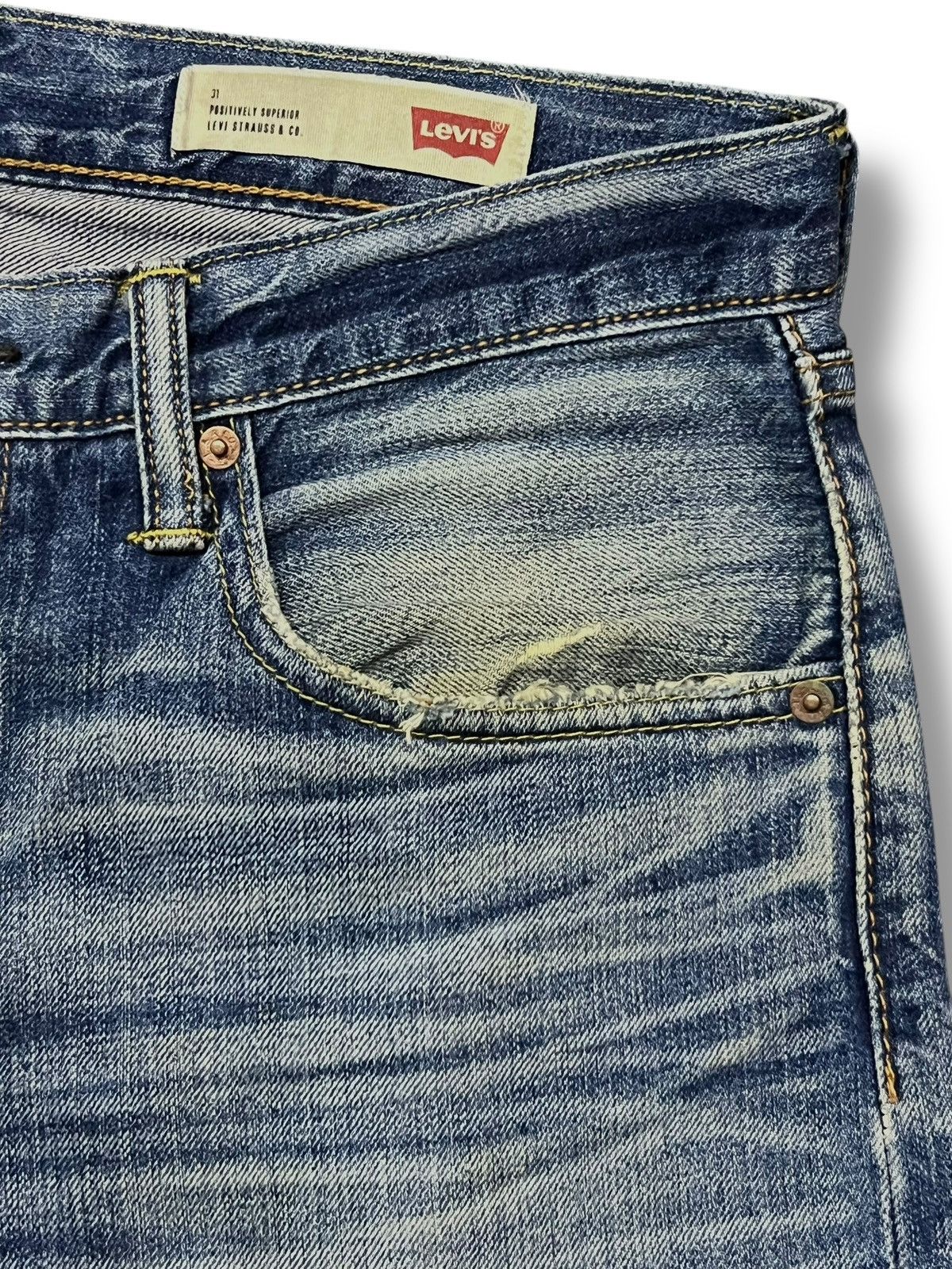 Levi's Vintage Levi’s 502 - Faded Whisker Wash, Distressed Denim Size US 32 / EU 48 - 9 Thumbnail