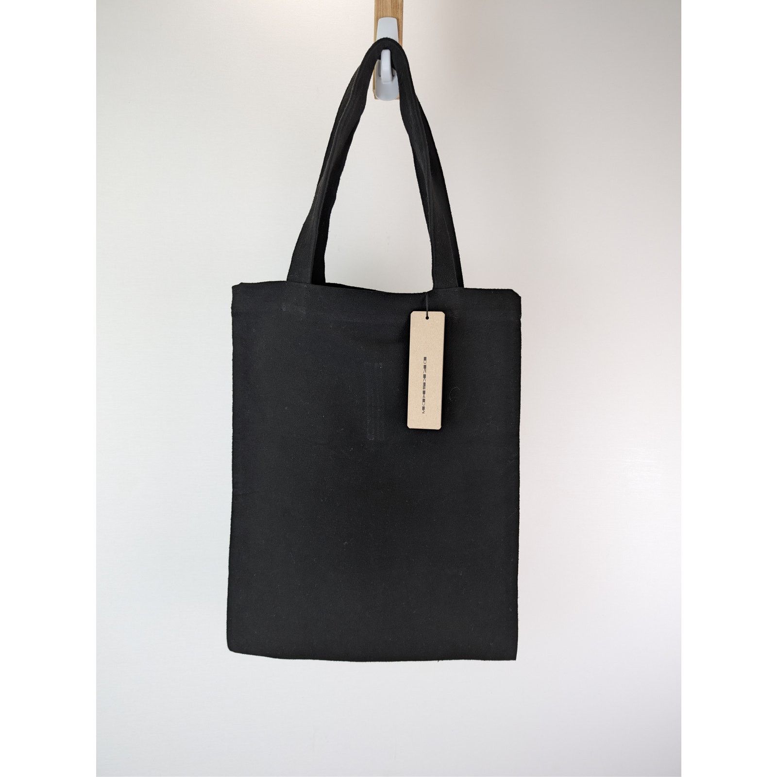 Rick Owens Drkshdw o1rshd1 Size: OS / cotton canvas shopper tote bag in Black Size ONE SIZE - 8 Thumbnail
