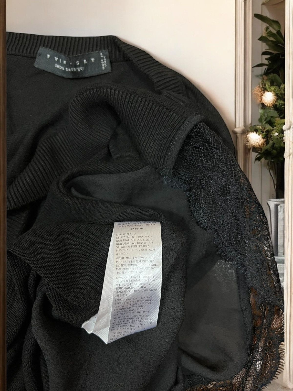 TWINSET Twinset long black pull size S oversize fit viscose Size S / US 4 / IT 40 - 8 Thumbnail