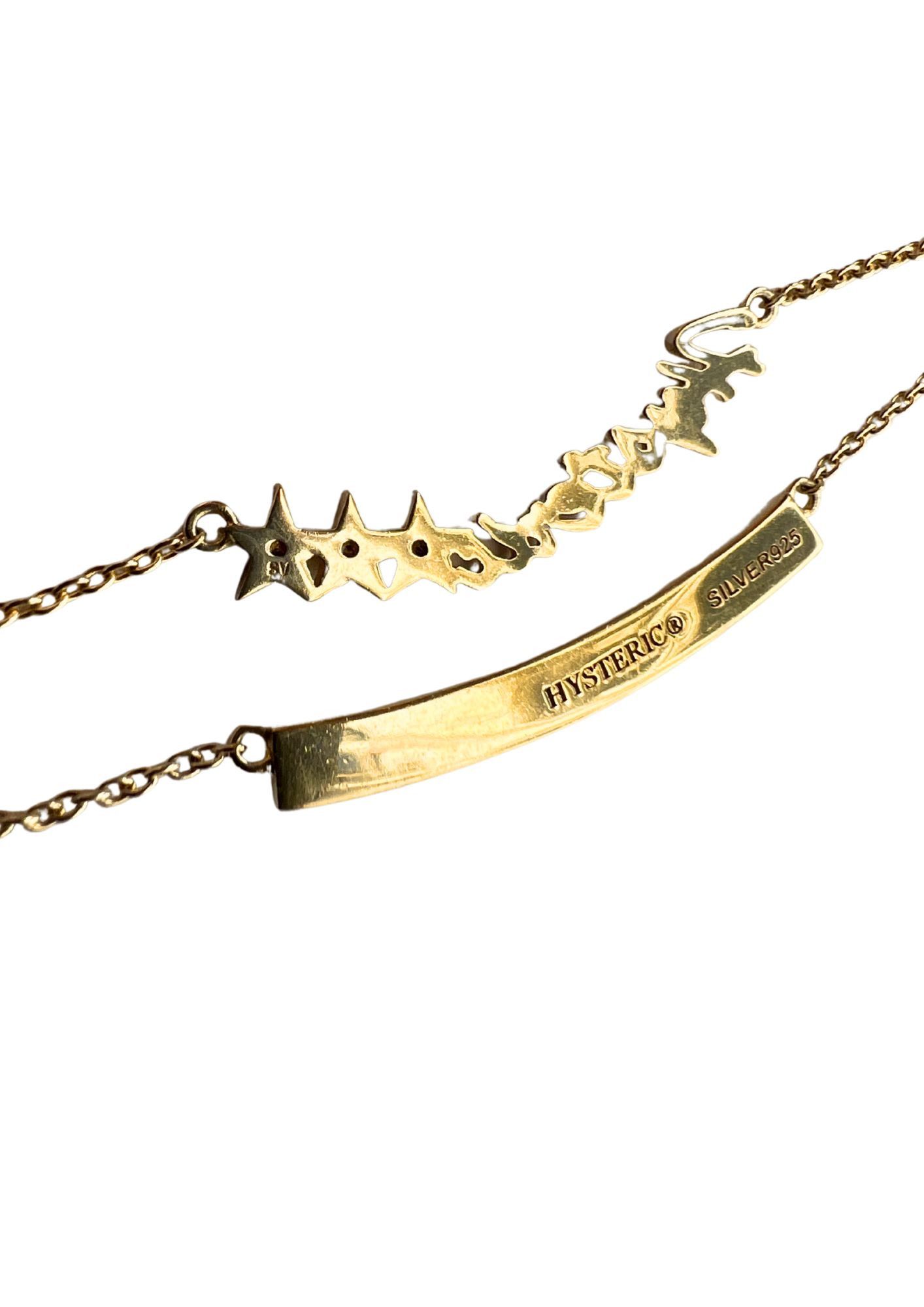 Hysteric Glamour HYSTERIC GLAMOUR Gold Plated Silver Diamond Studded Necklace Size ONE SIZE - 5 Thumbnail