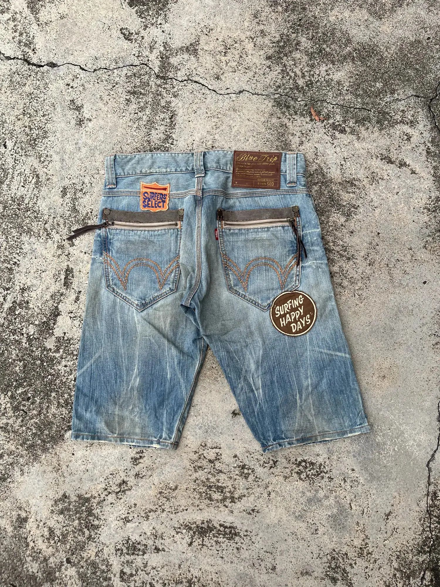 Vintage Edwin Japan Blue Trip Surfing Denim Size US 34 / EU 50 - 3 Thumbnail