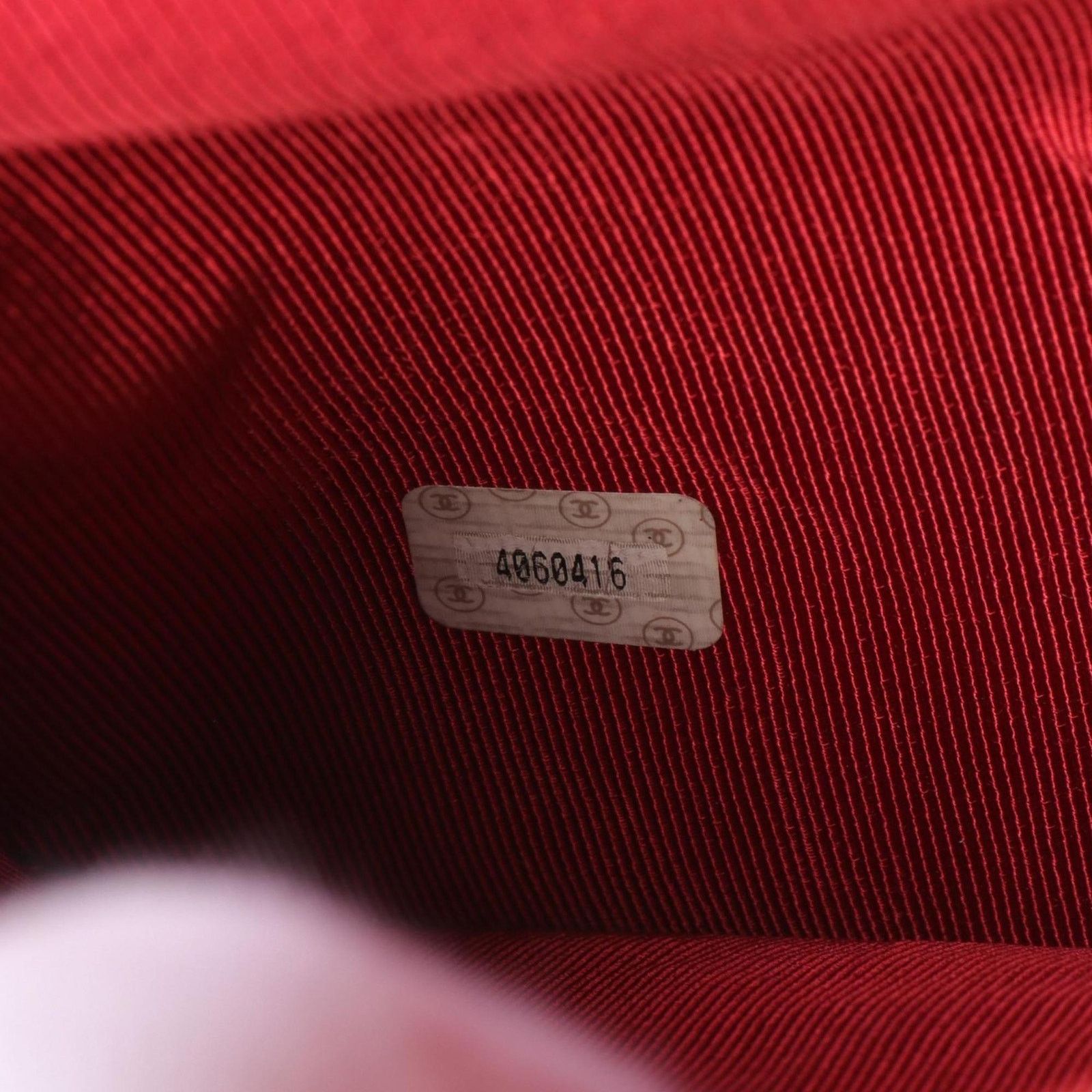 Chanel Red Caviar Leather Shoulder Bag