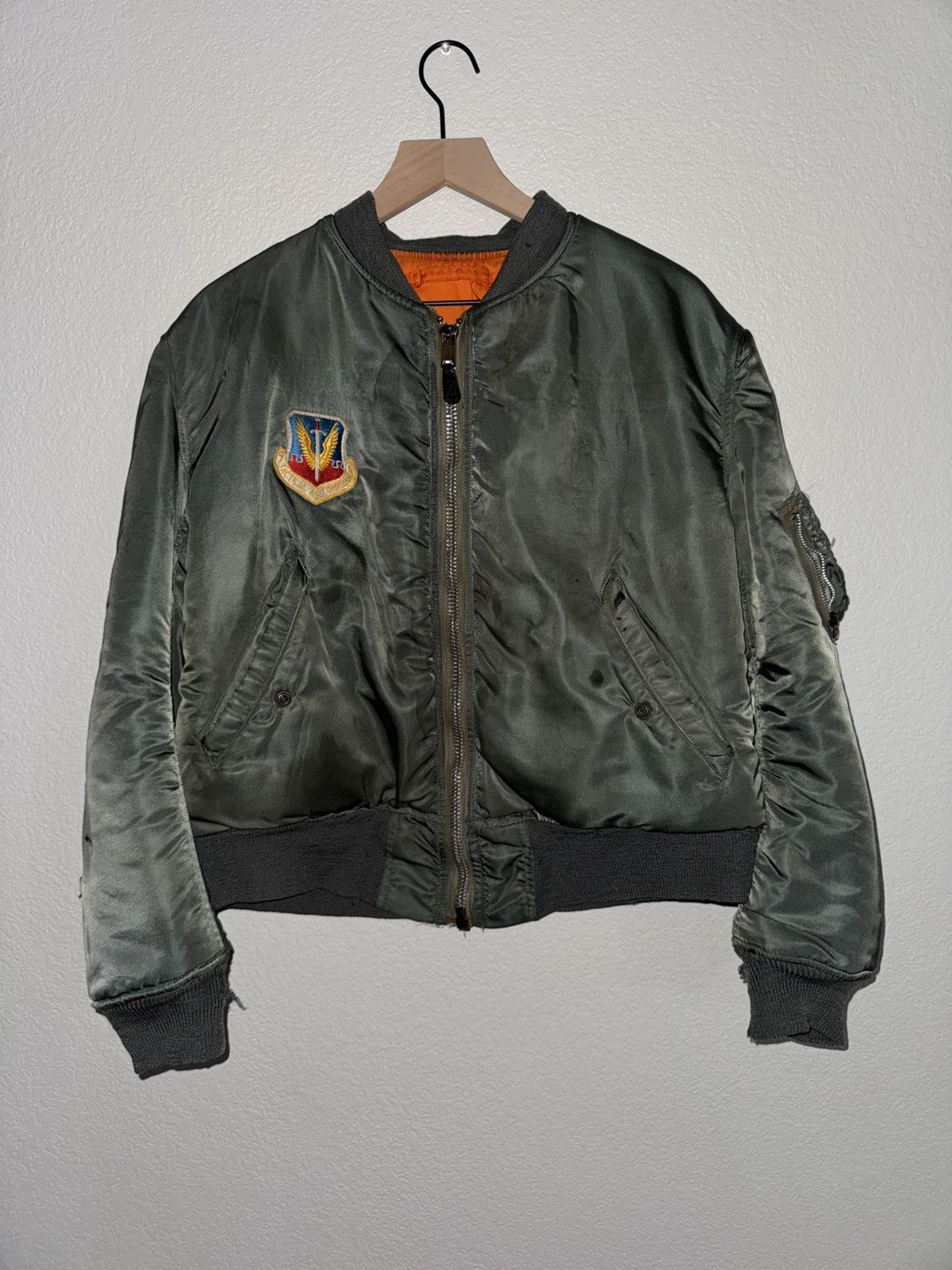 Alpha Industries Vintage Vietnam War Alpha Industries Bomber 1974 Size US M / EU 48-50 / 2 - 1 Thumbnail