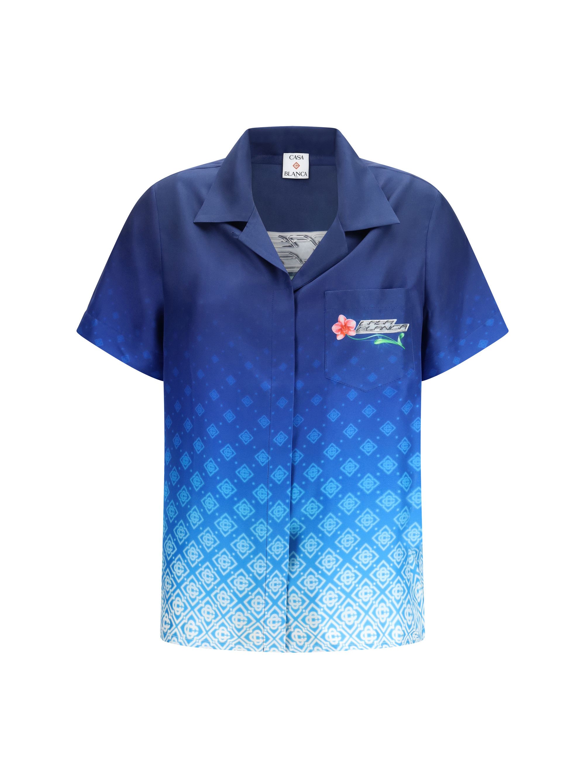 Casablanca Orchid Logo Shirt Size S / US 4 / IT 40 - 1 Thumbnail