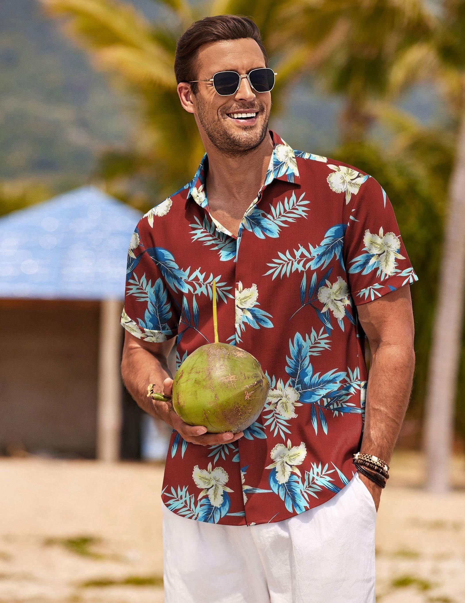 Other Men's linen beach summer shirt Size US XXL / EU 58 / 5 - 3 Thumbnail
